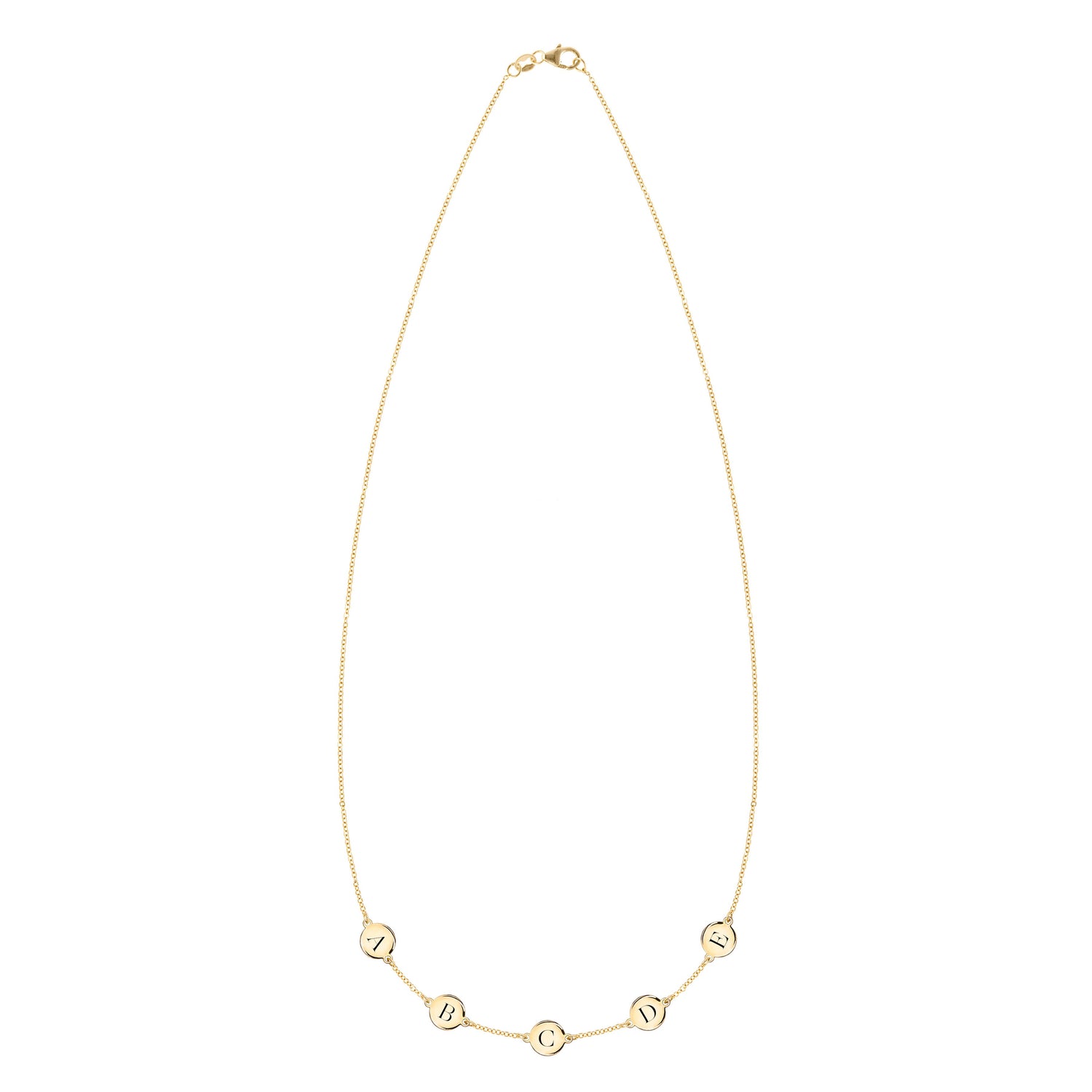 14k gold initial necklace, letter on necklace, custom gold necklace,   engraved initials,dainty gold necklace