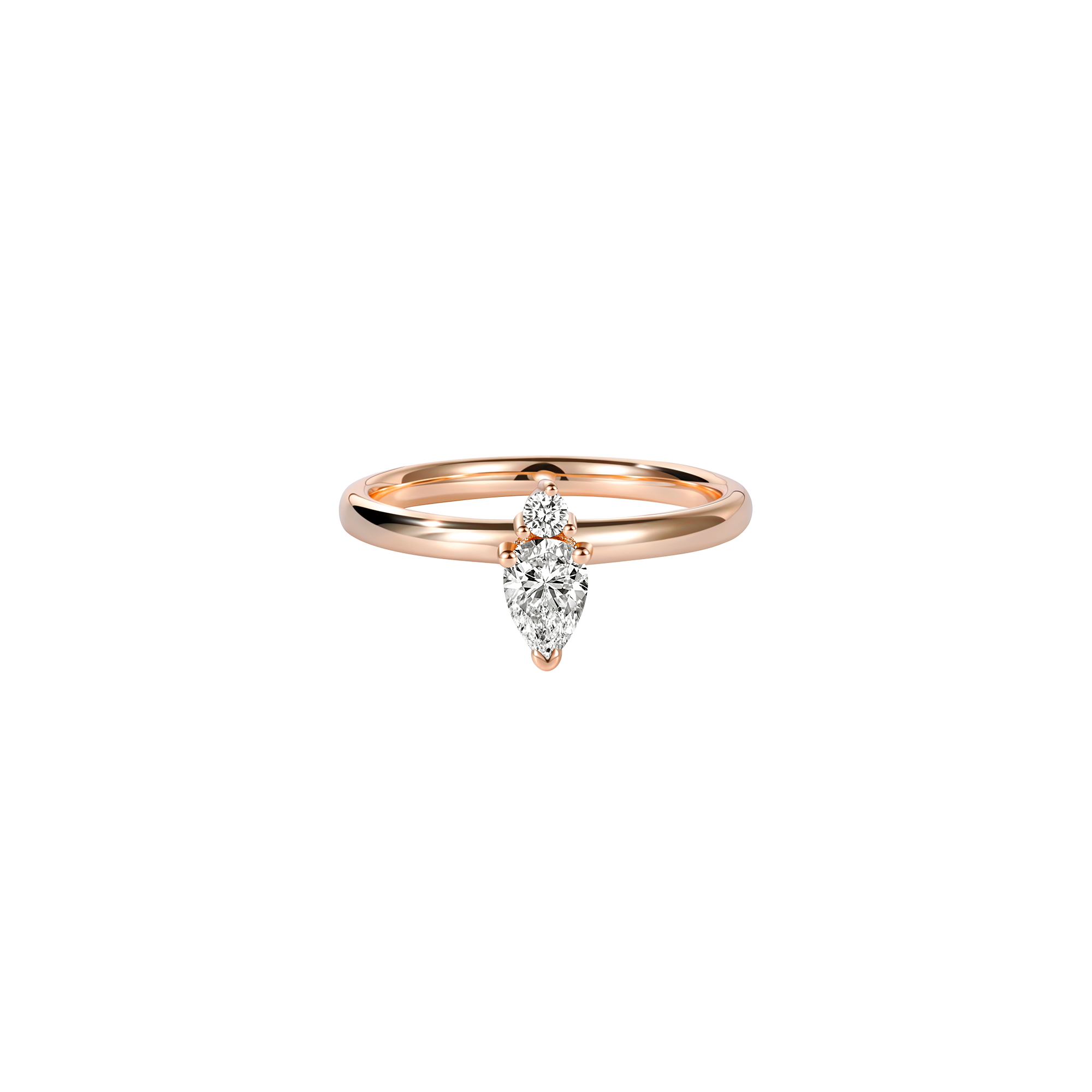 Pear Shaped Gemstone Combination Ring