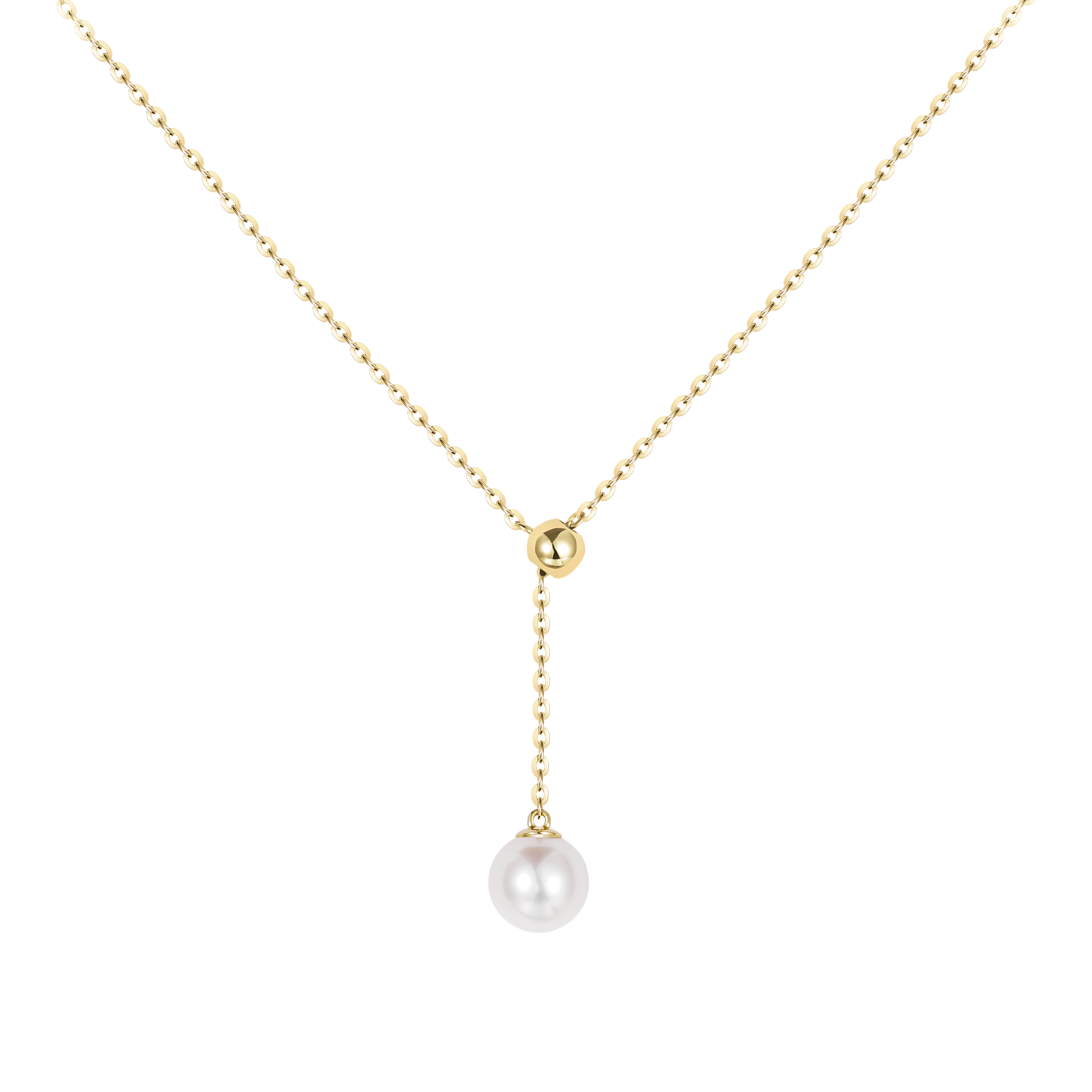 gold bead necklace, pearl pendant necklace, unique mothers day gifts, white pearls, freshwater pearl beads