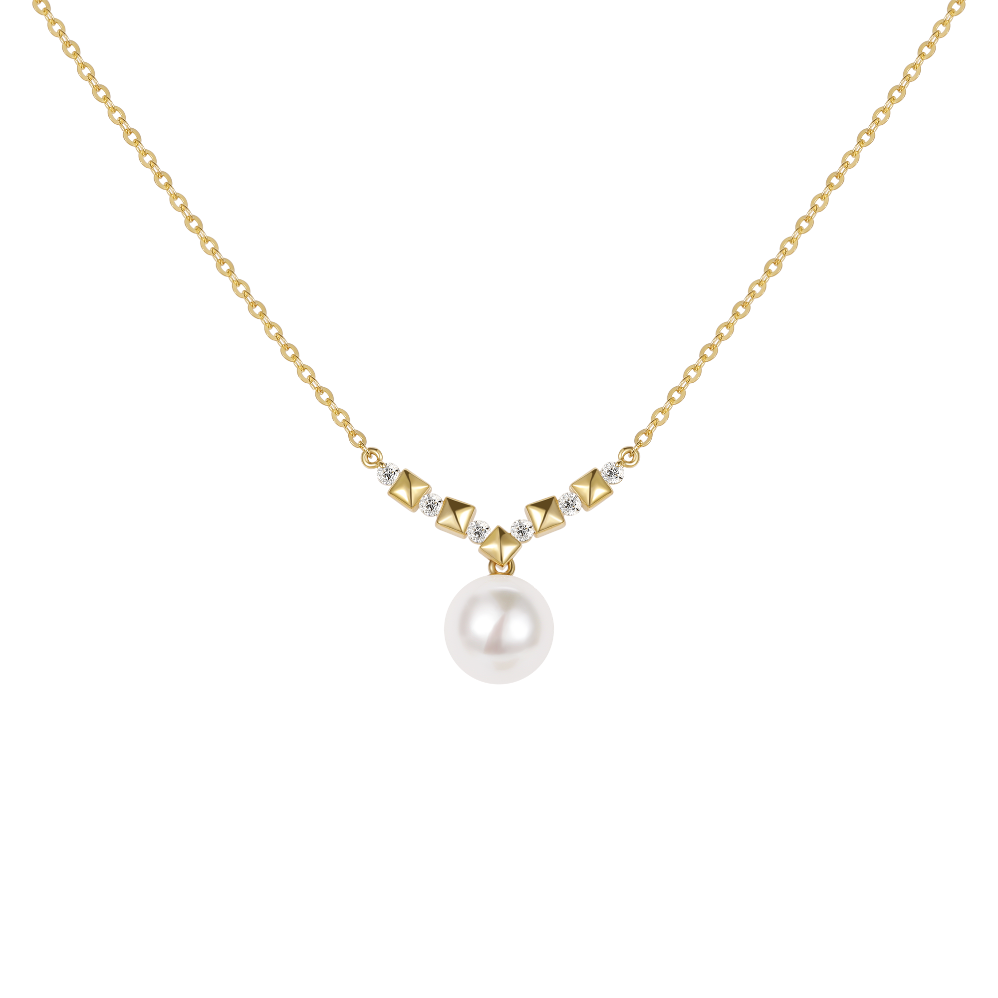 gold pearl necklace, freshwater pearl necklace, mother of pearl necklace, pearl on gold chain necklace, pearl and diamond necklace