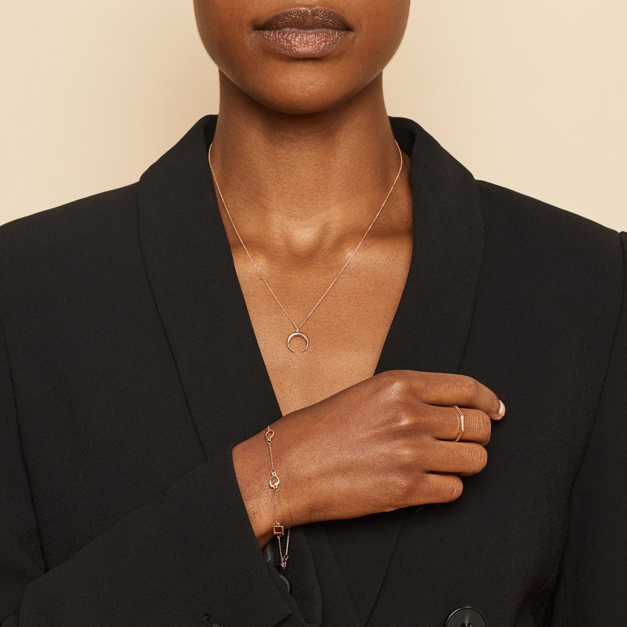 Solid Gold Geometric Simplicity Ring