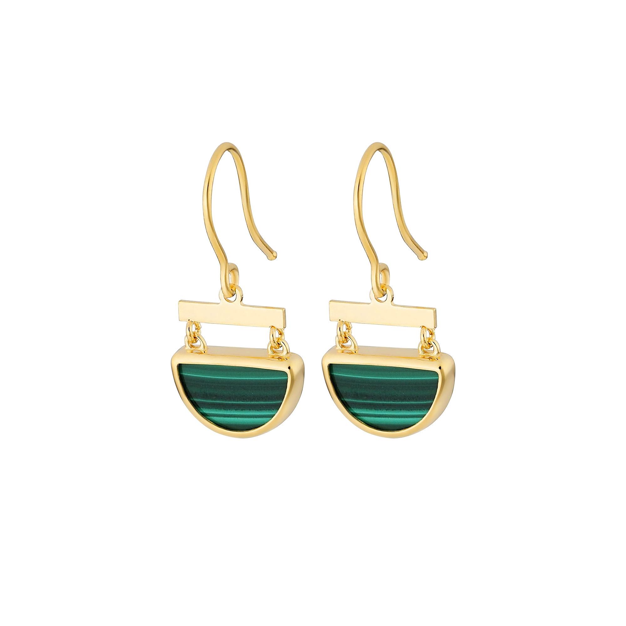Hanging Half Circle Earrings