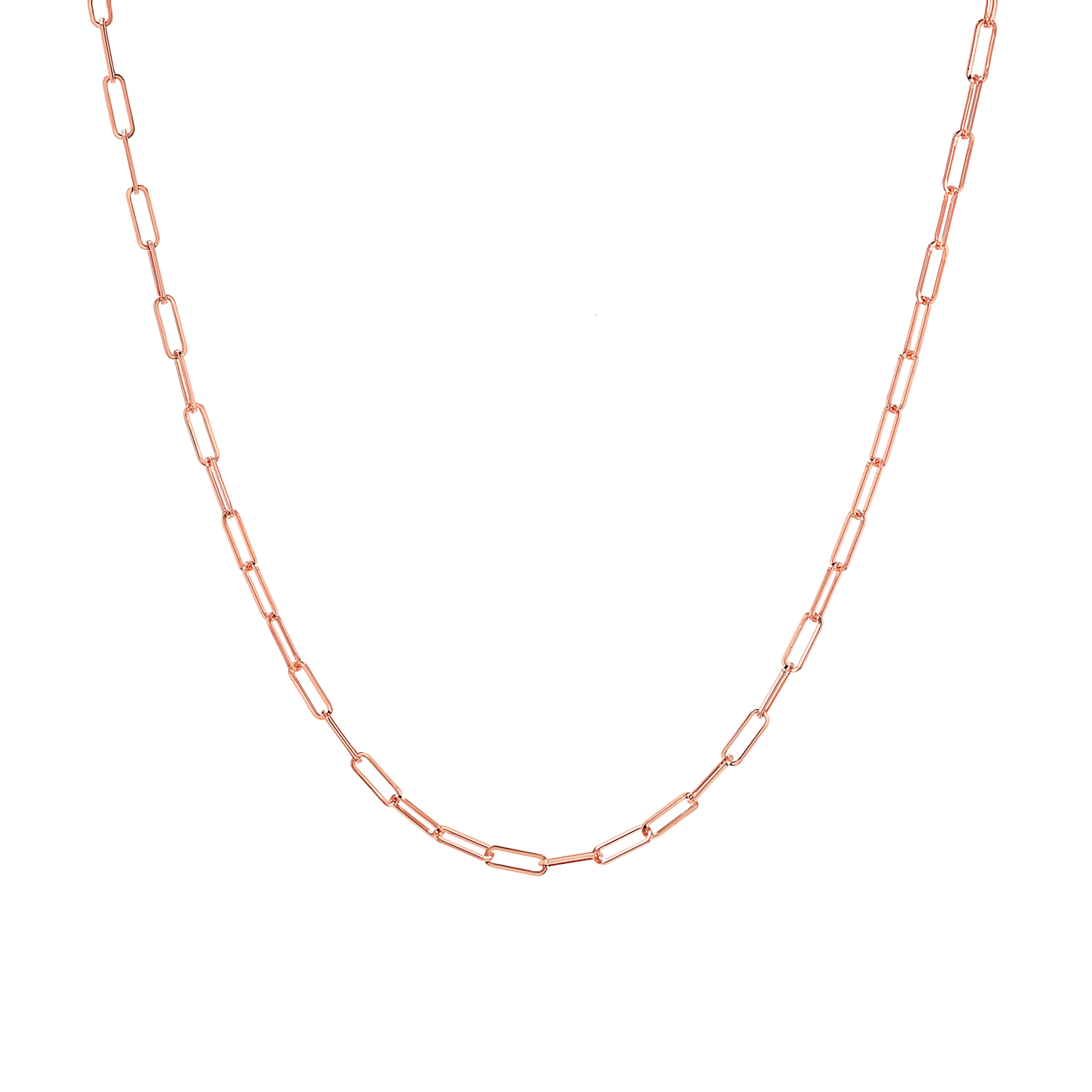 rose gold chain necklace, layered necklace for women, 14K gold chain