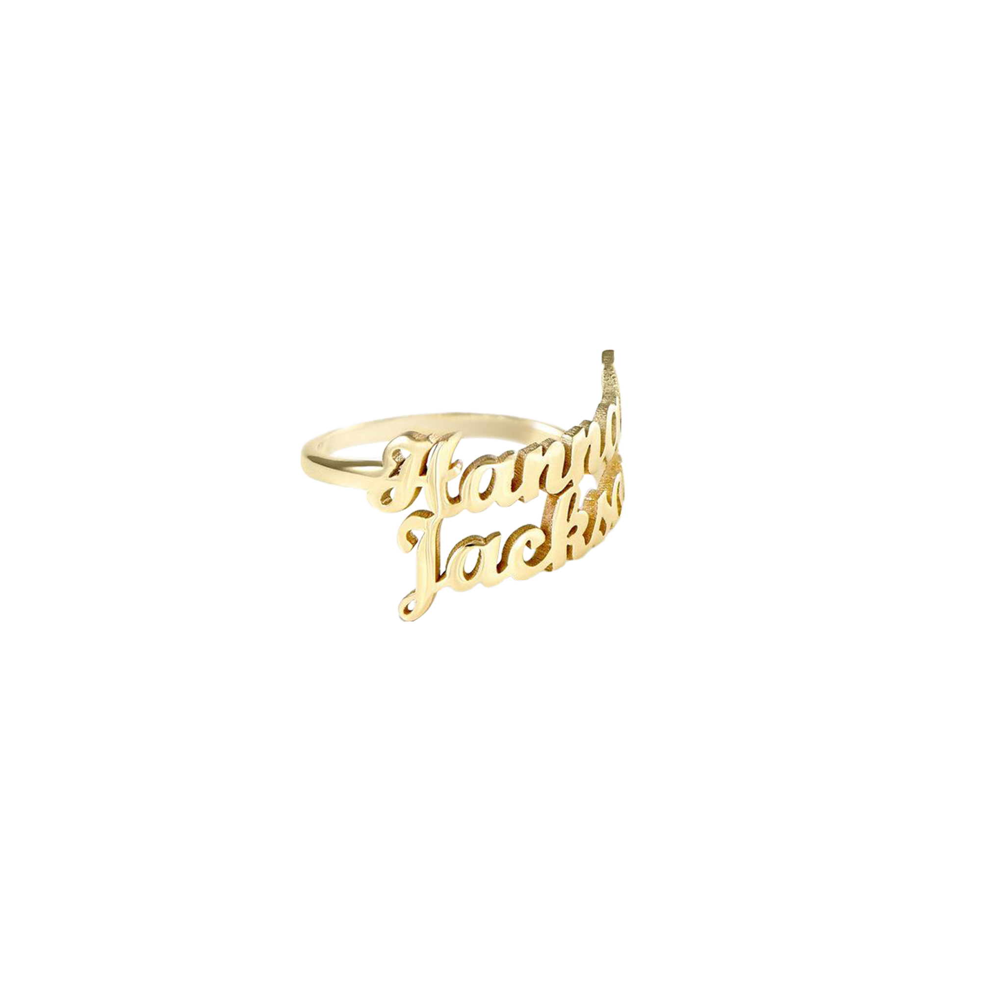 Delicate Script Ring