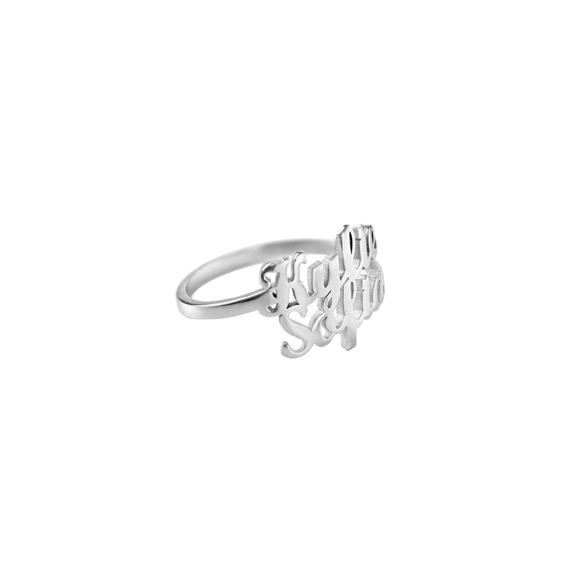 Delicate Script Ring