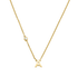 14k gold initial necklace, birthstone necklace for mom, girlfriend&