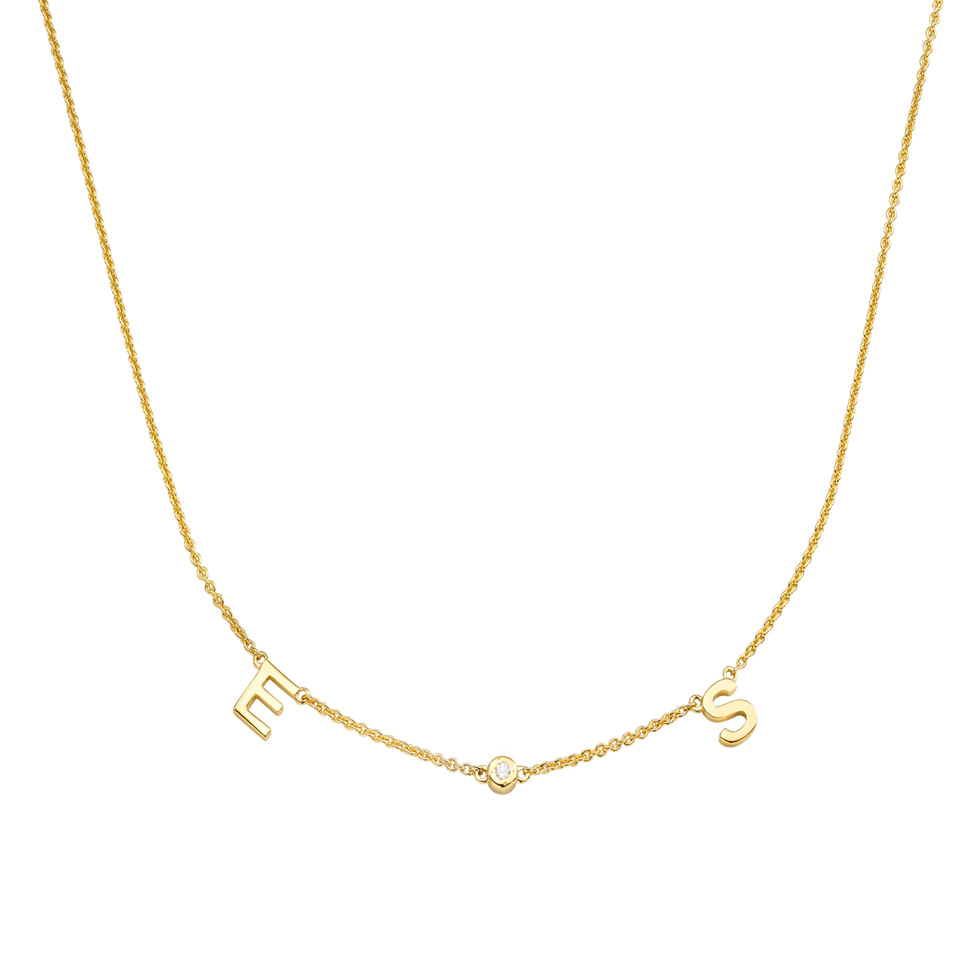initial necklace with birthstone, birthstone necklace for mom, solid gold necklace, personalized mothers necklace, gold initial necklace, 2 letter necklace