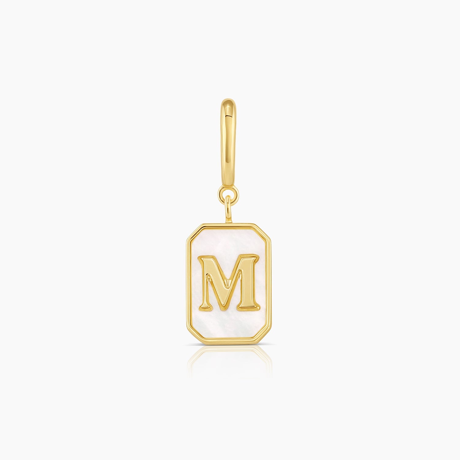 M initial, parker charm for womem, personalized necklace pendant for women