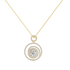 moissanite vs lab diamond, moissanite necklace, luxury gold necklace, round pendant necklace, mother&