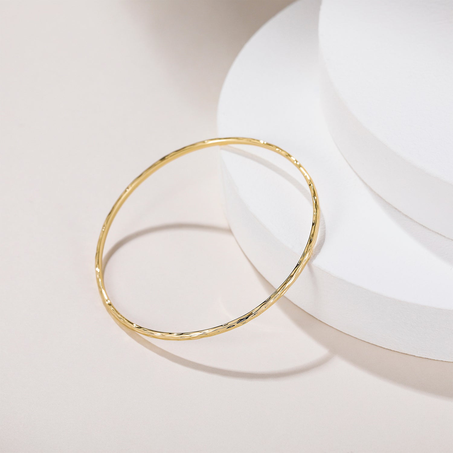 Gold Thin Bangle Bracelet