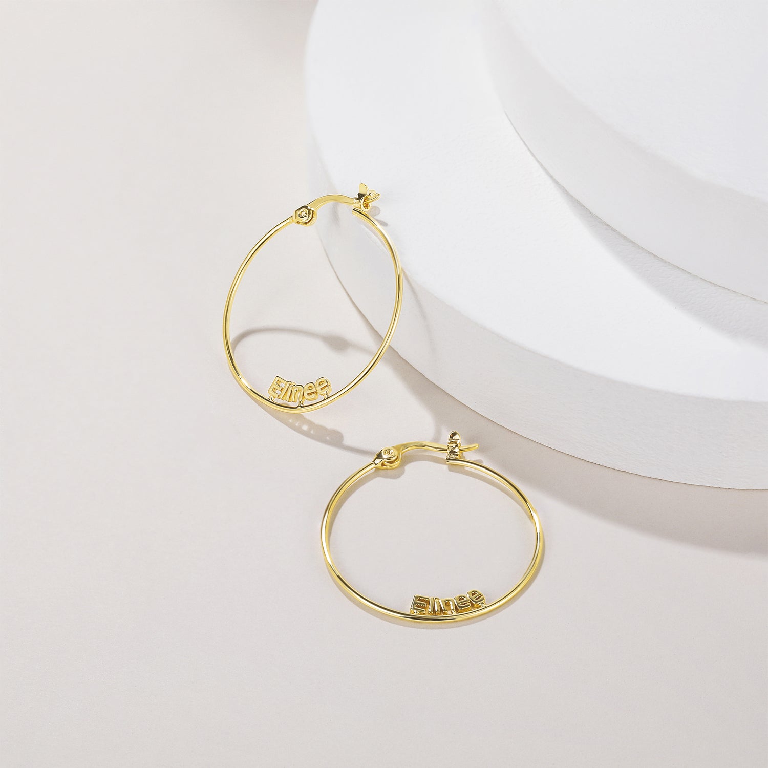 Hollow Name Personalized Earrings