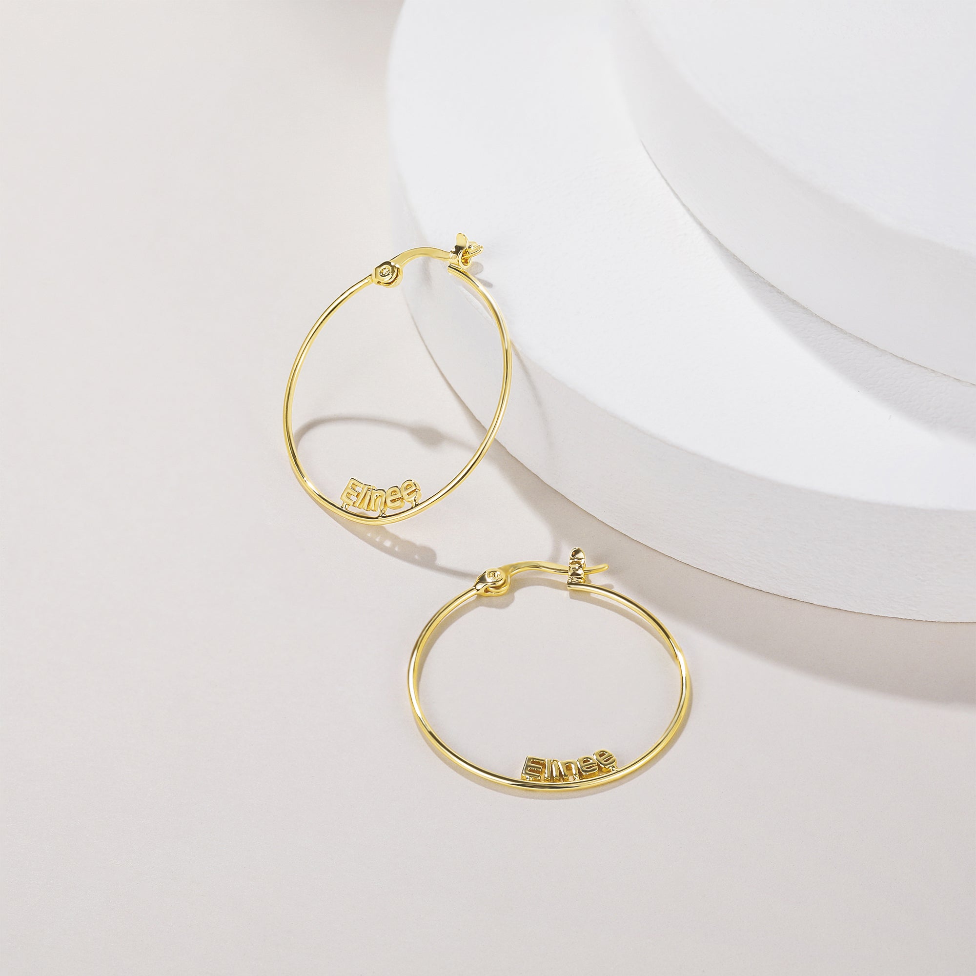 Hollow Name Personalized Earrings