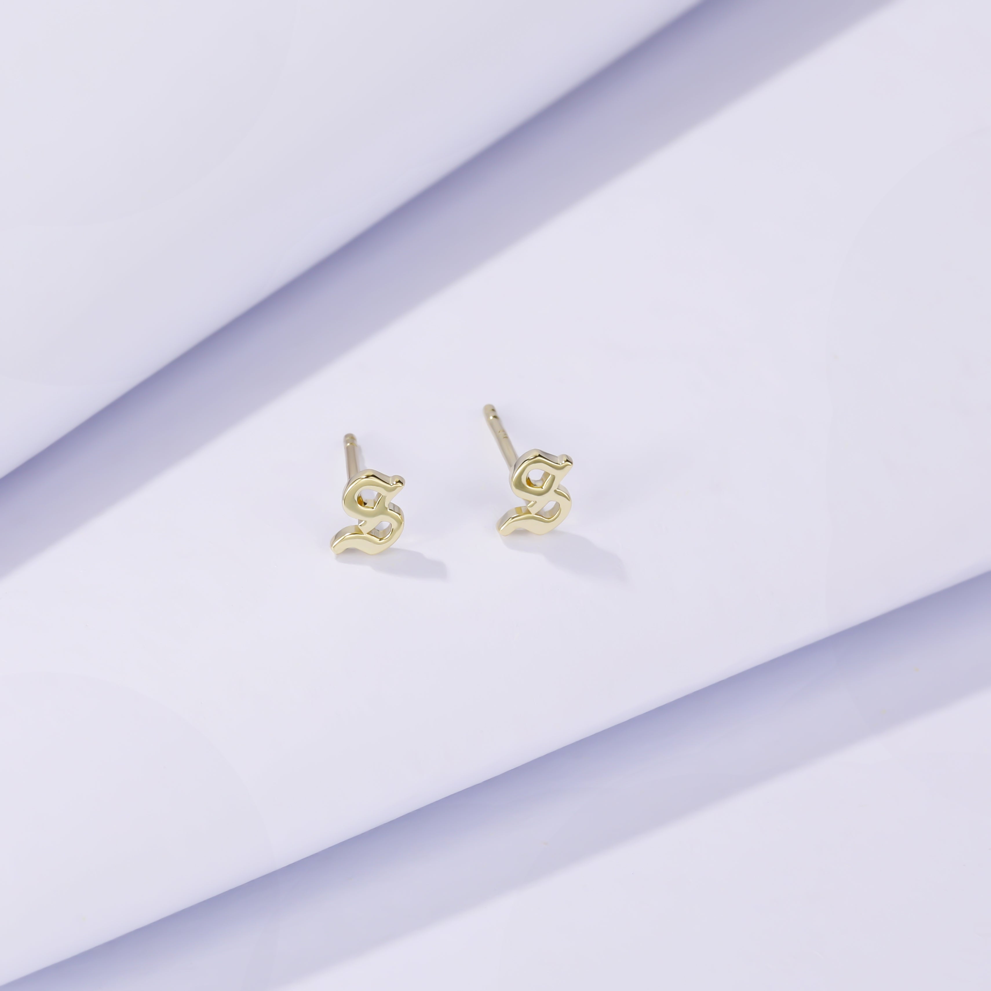 Gothic Letter Earrings