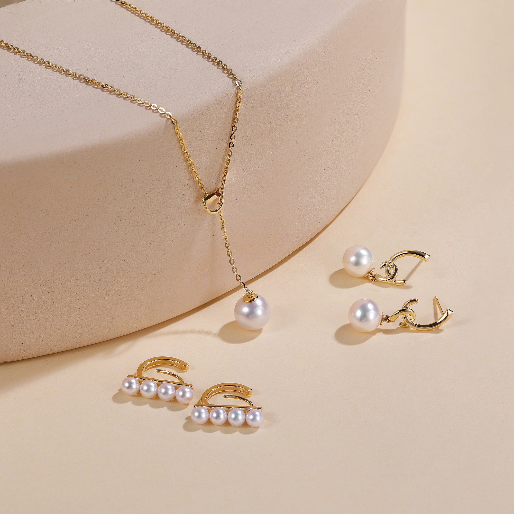 pearl pendant necklace, pearl jewelry set, cultured freshwater pearls, gold necklace for girlfriend, shop holiday gift sets
