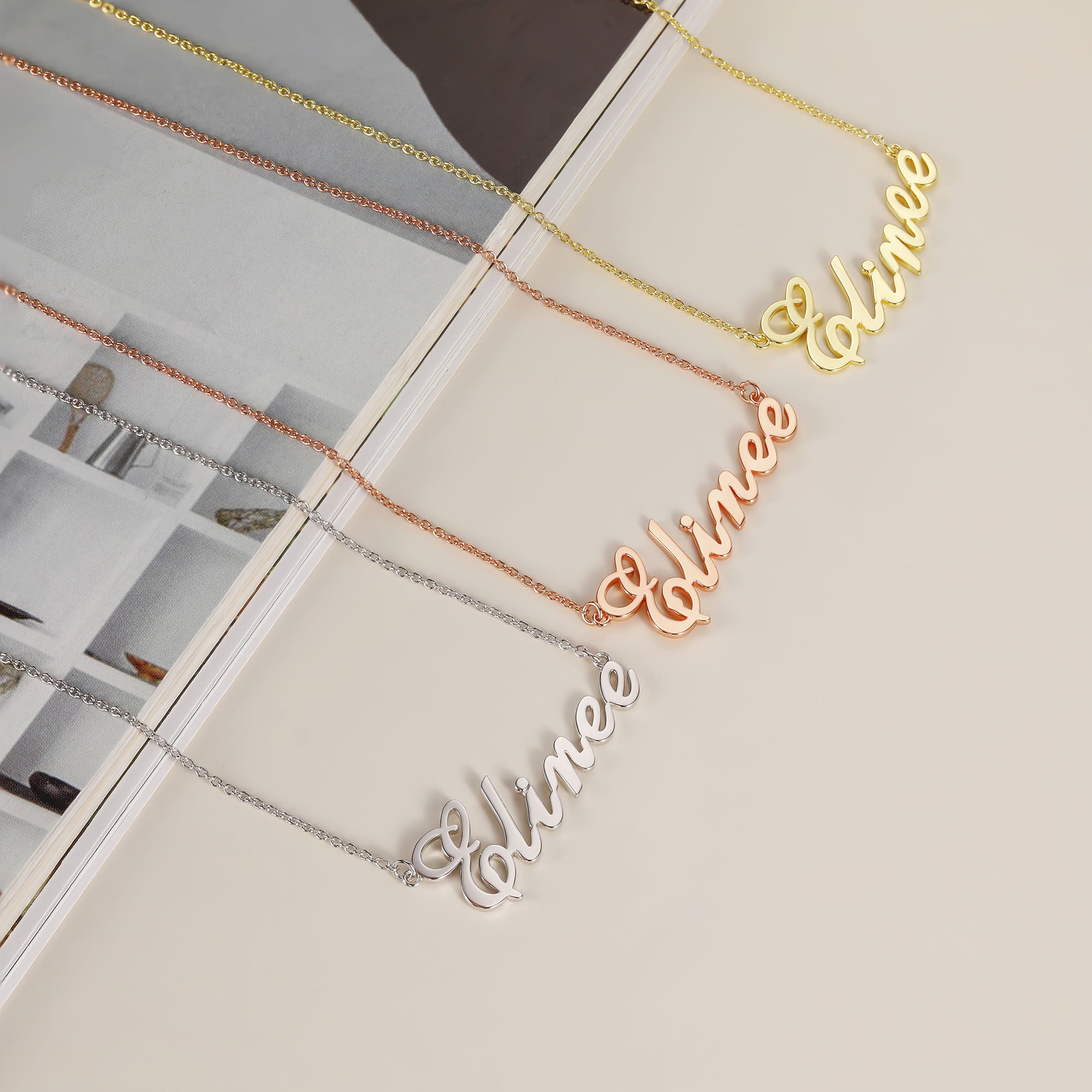customized name necklace, personalized mom necklace, layer necklace, 14k pendant necklace, graffiti names