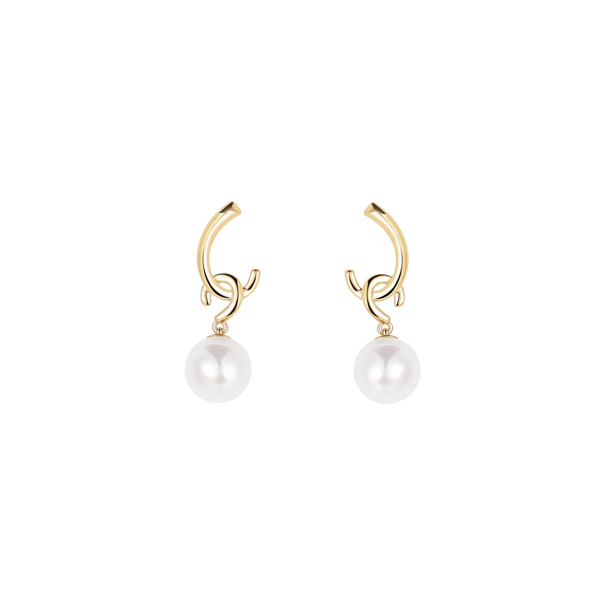 Dangling Pearl Earrings