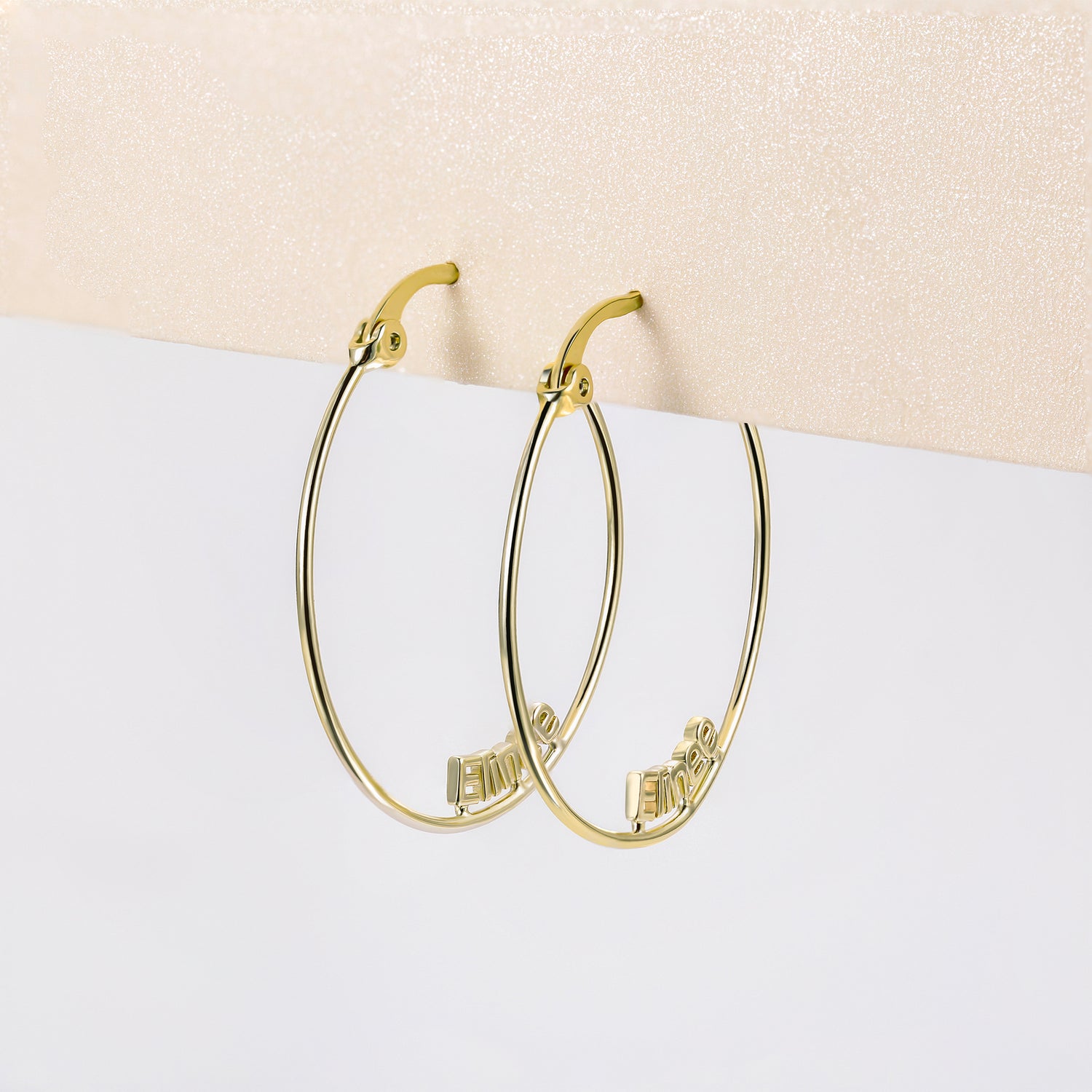 Hollow Name Personalized Earrings