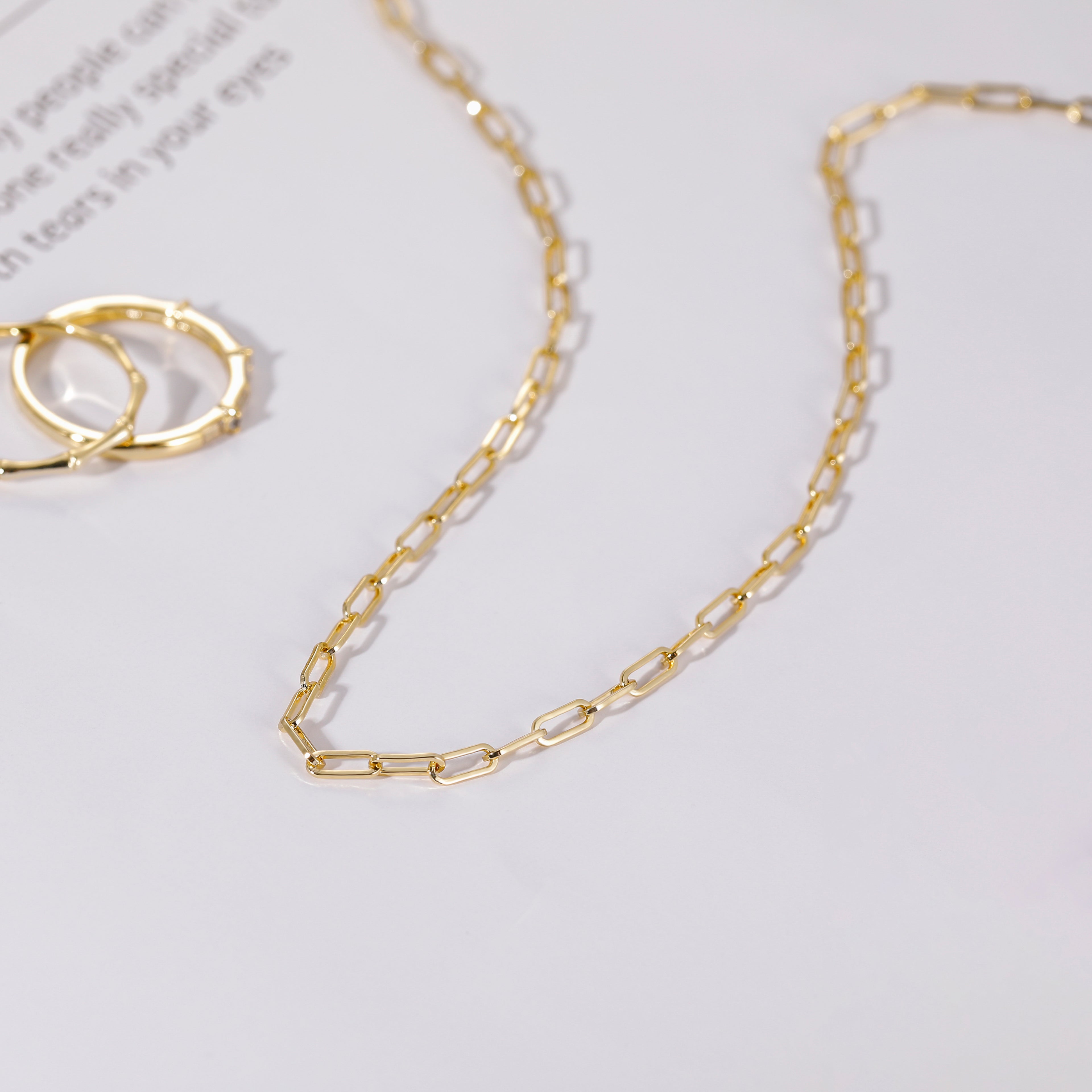 stunning necklace for women, italian gold paperclip necklace