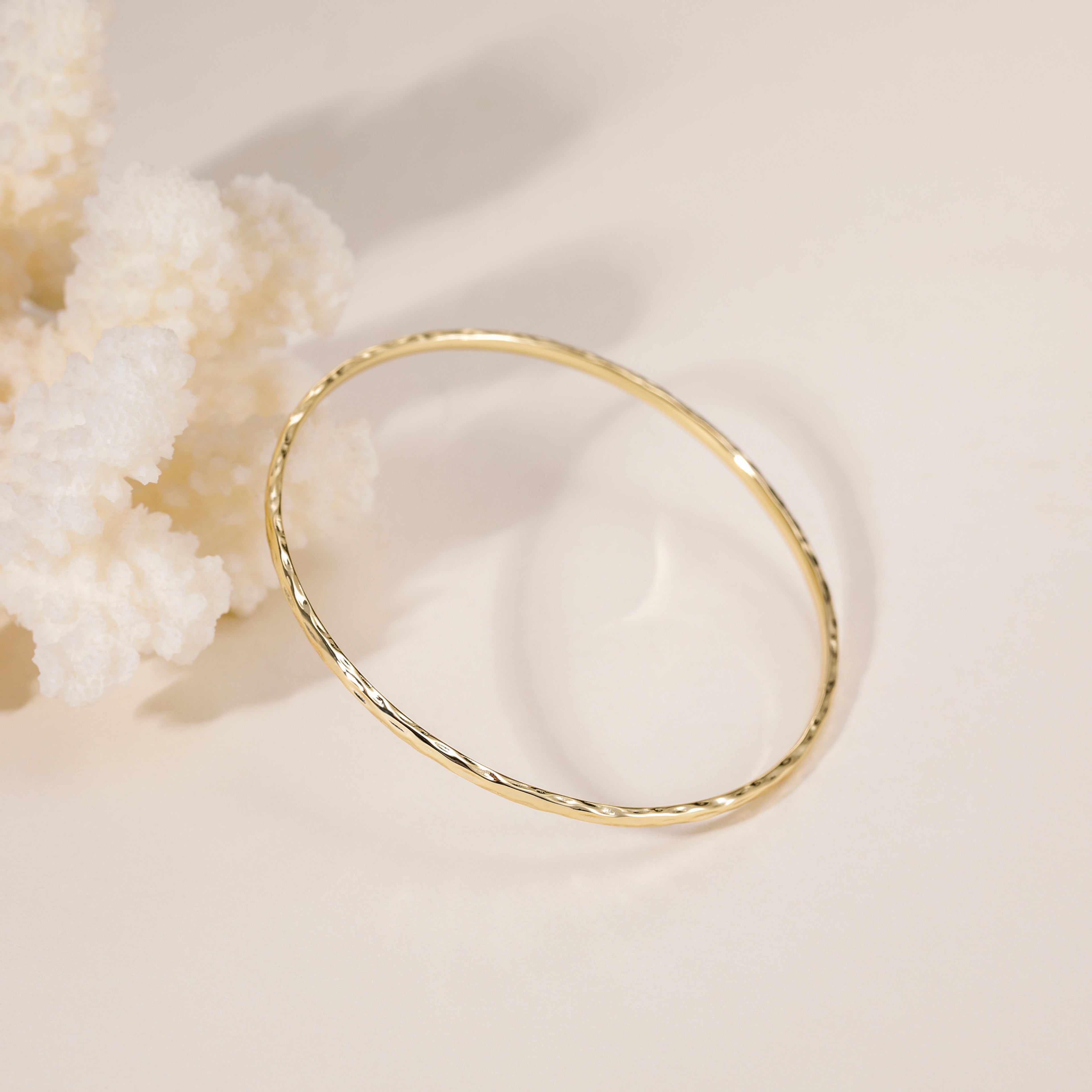 Gold Thin Bangle Bracelet
