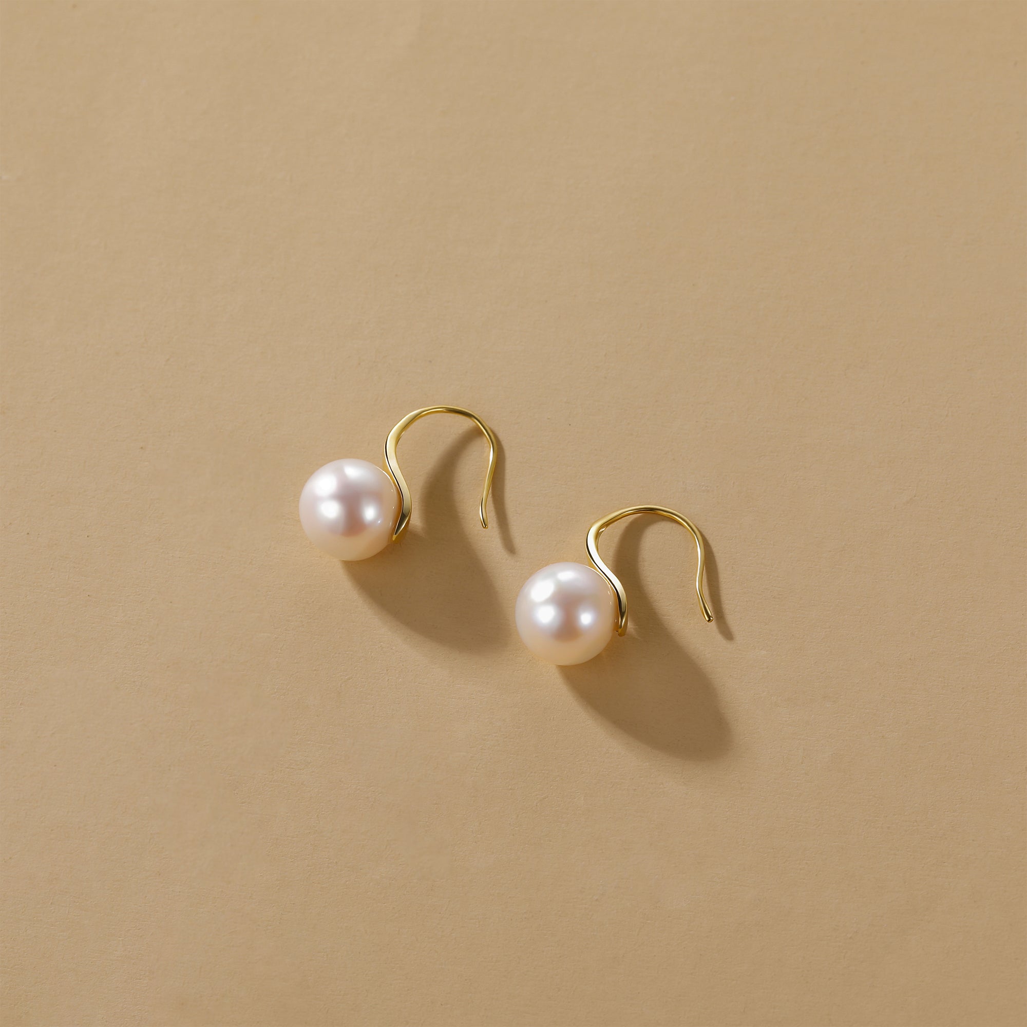 Classic Freshwater Pearl Fish Hook Earrings