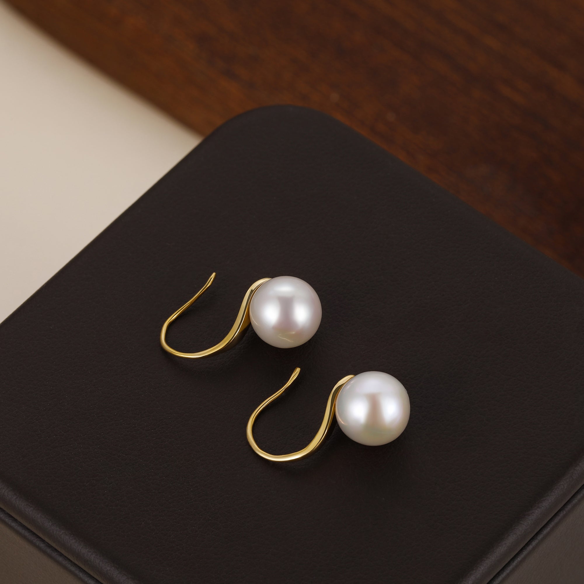 Classic Freshwater Pearl Fish Hook Earrings