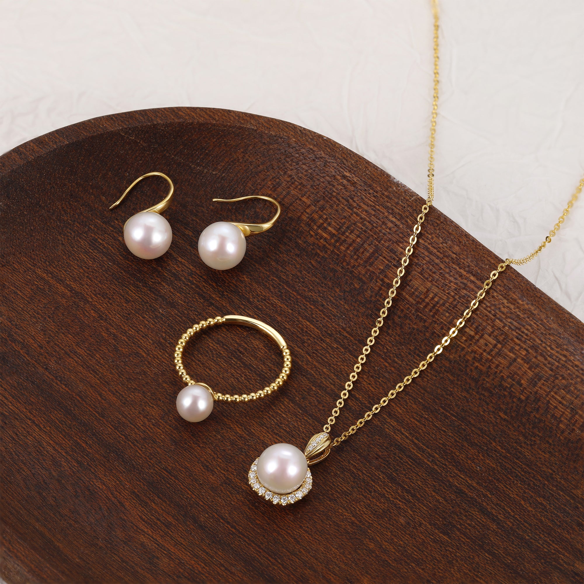 Classic Freshwater Pearl Fish Hook Earrings