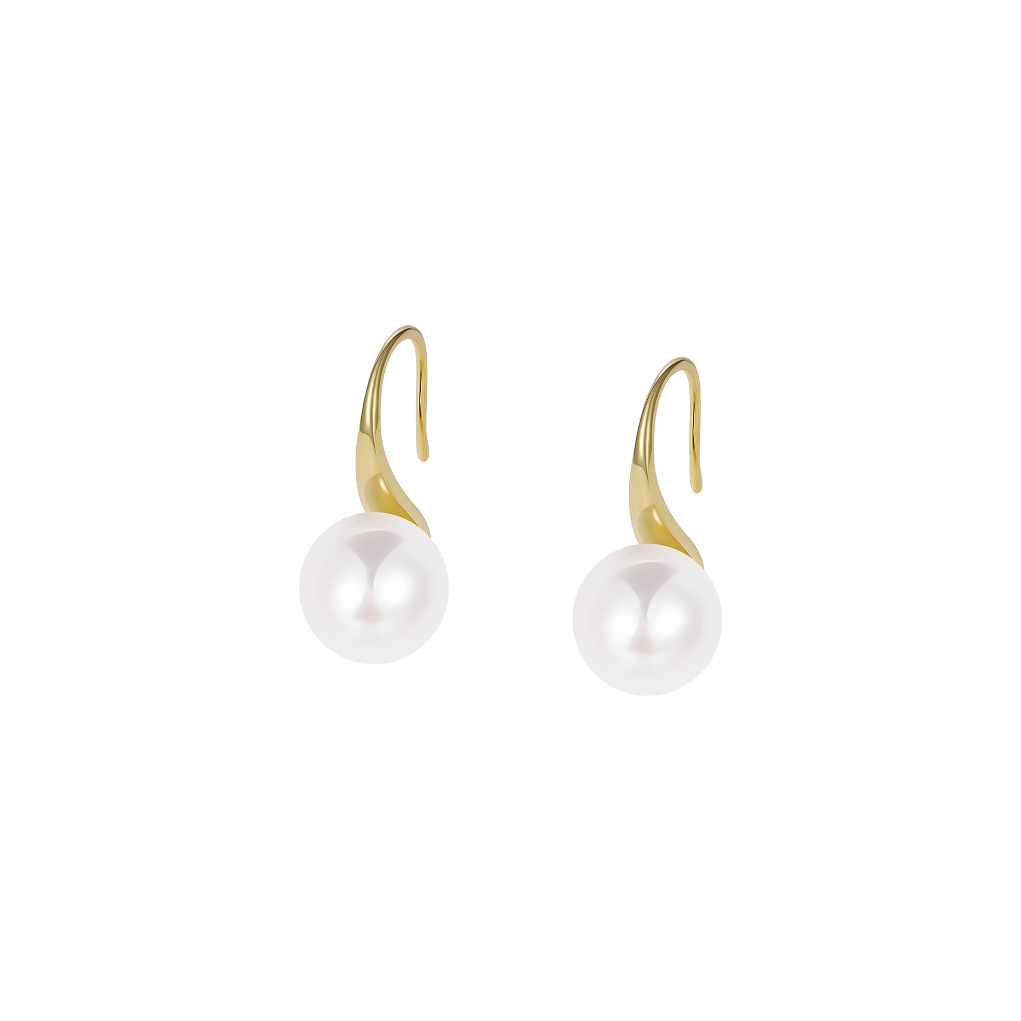 Classic Freshwater Pearl Fish Hook Earrings
