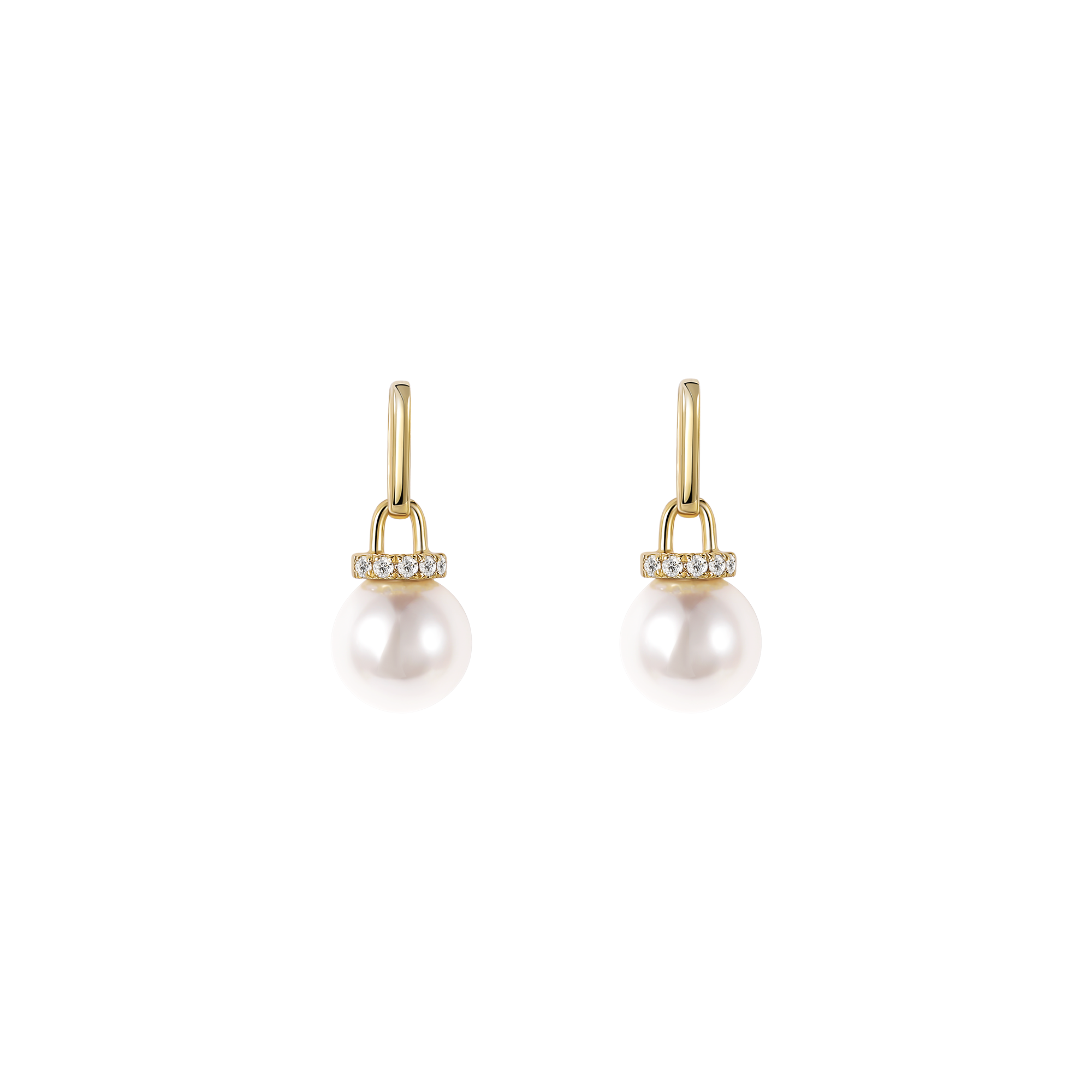Classic Freshwater Pearl Bar Drop Earrings