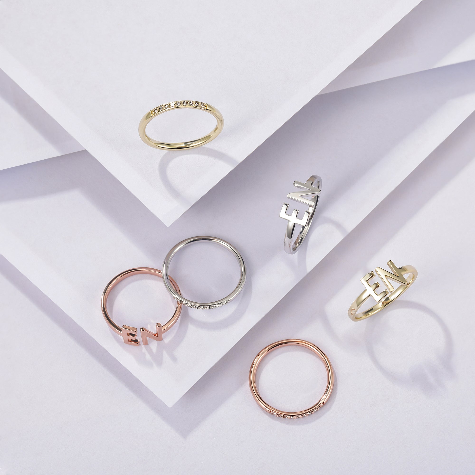 Stackable Custom Gemstone Rings