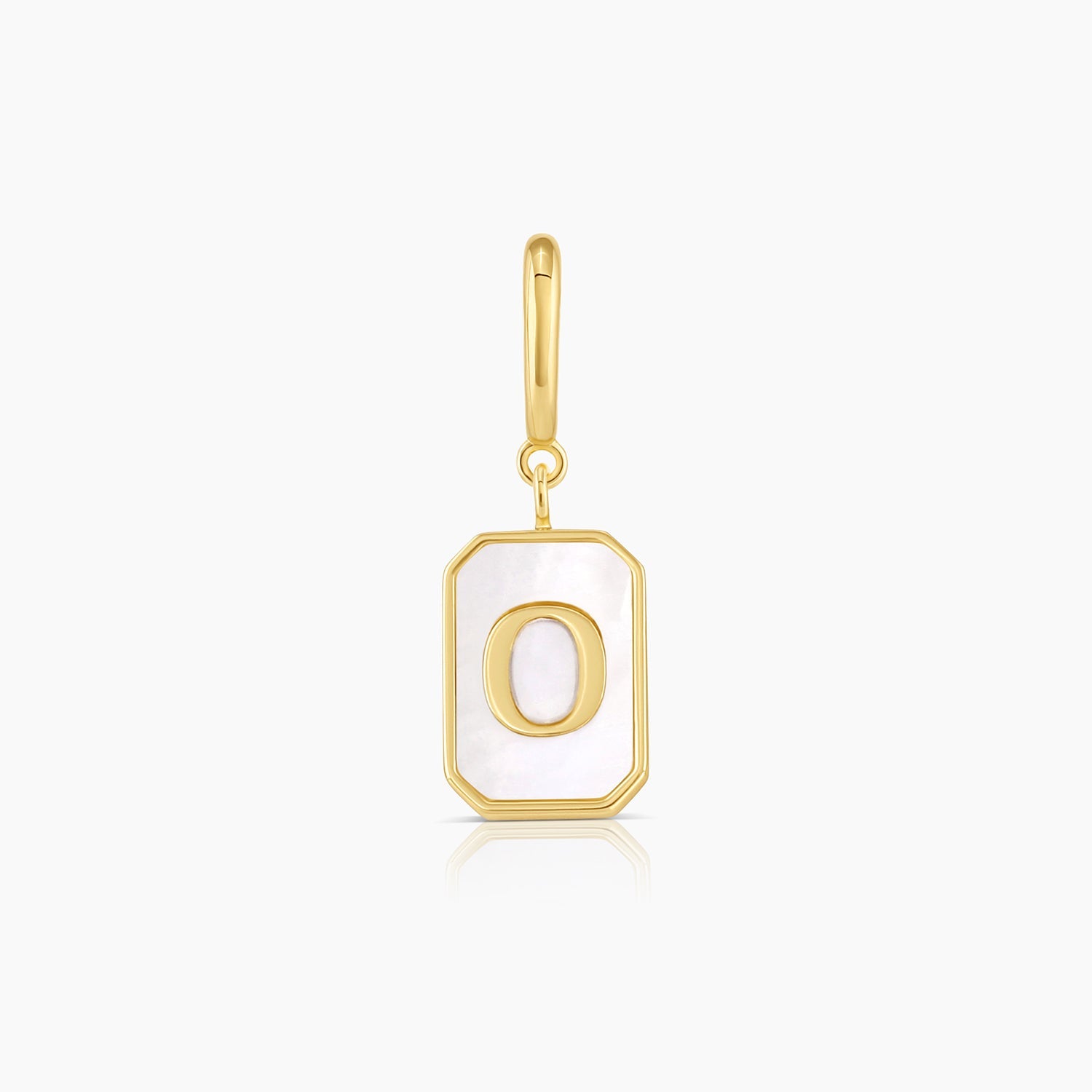 initial O, letter parker charm, designer pendant for women