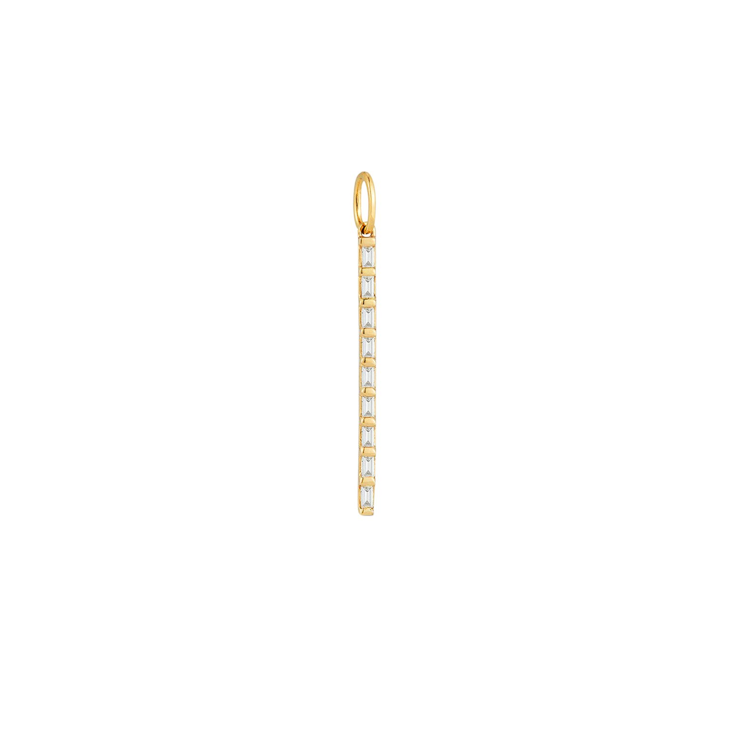 baguette diamond, 14k gold pendant, diamond pendant jewelry, women&