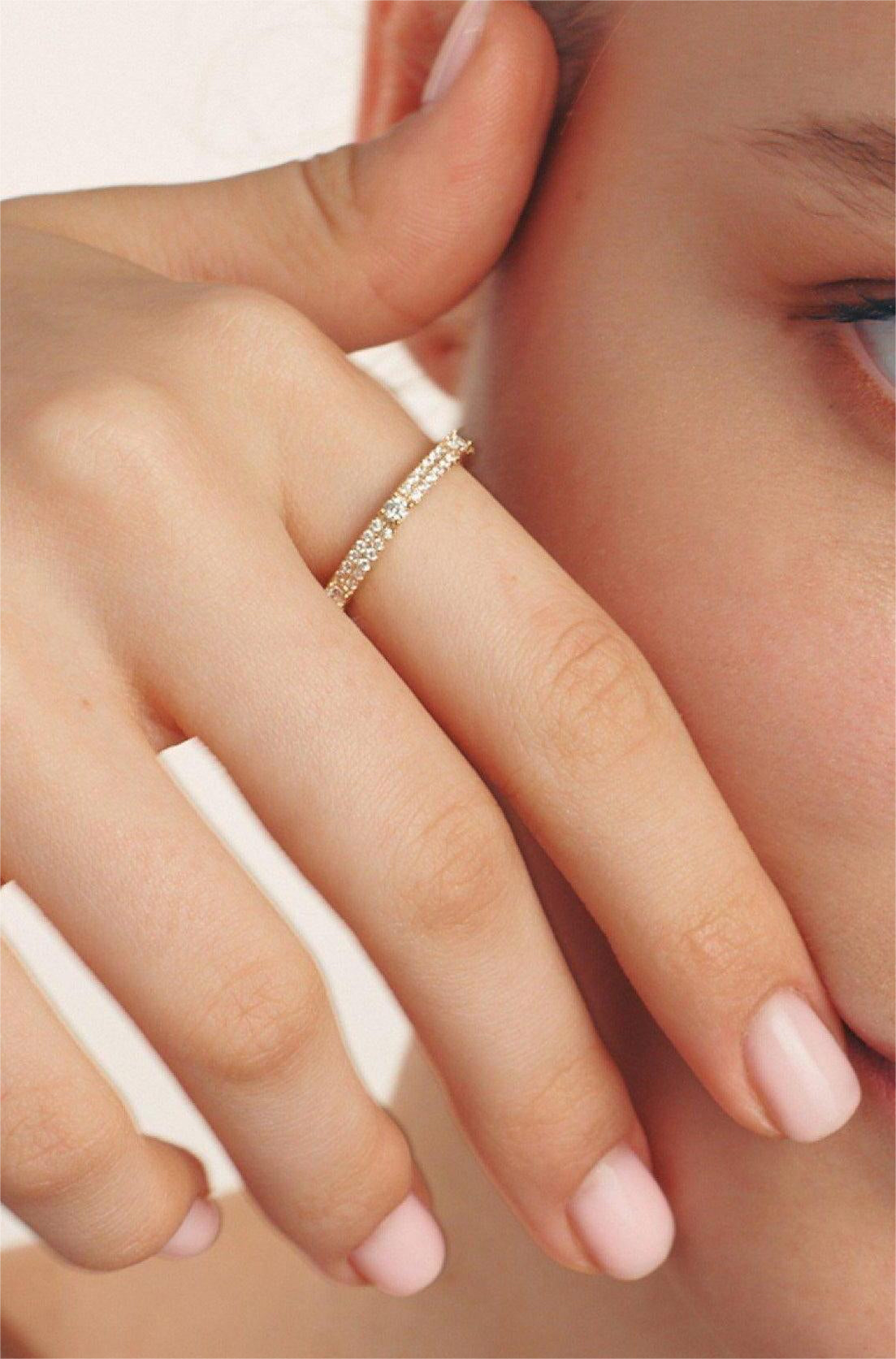 Round Dance Eternal Gemstone Ring