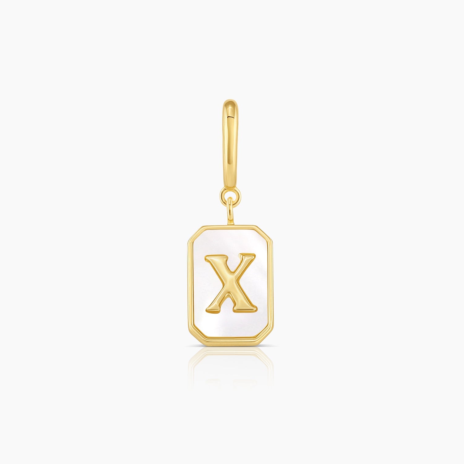initial X, letter pendant for women, designer charm necklace