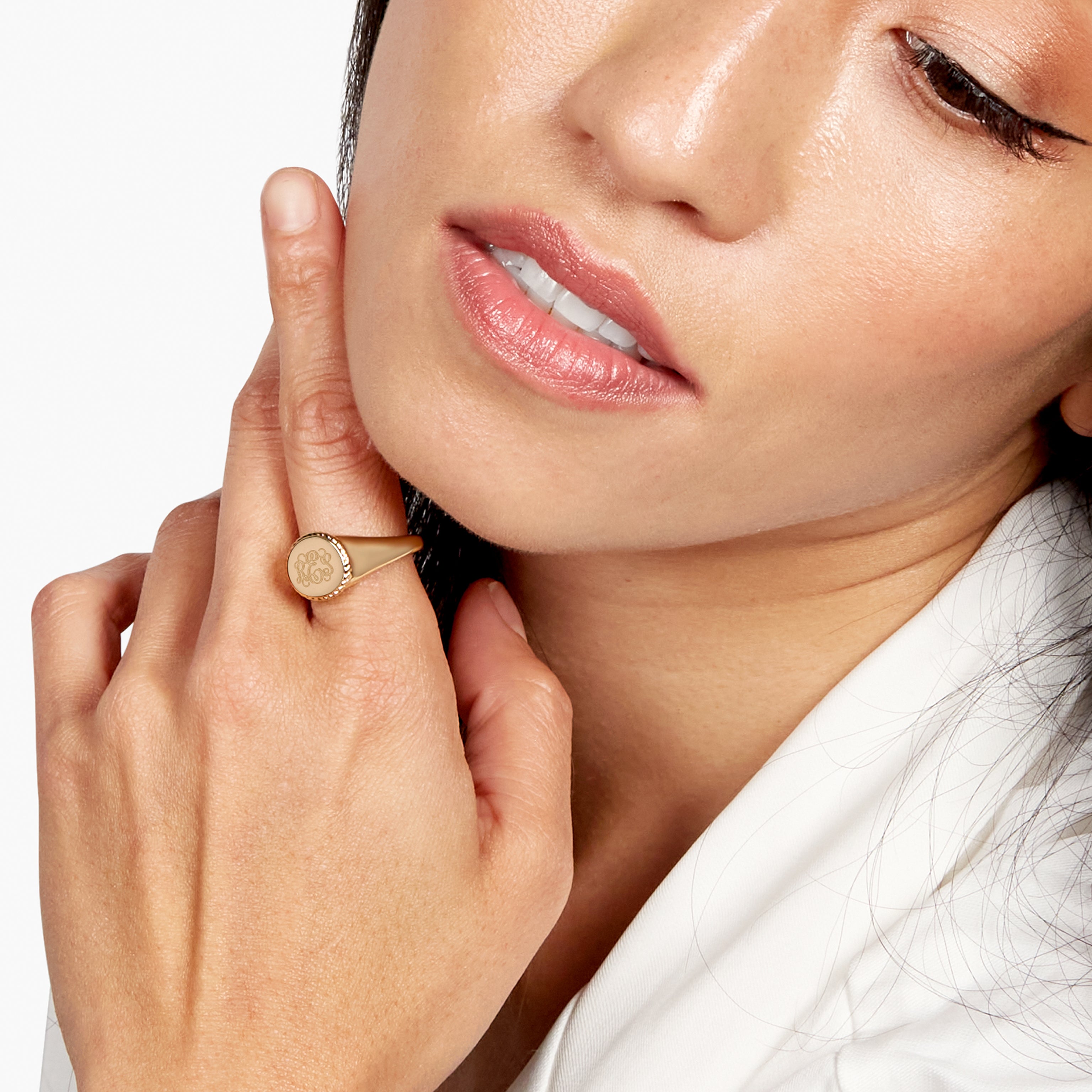 Floral Font Ring