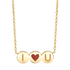 necklace with heart and initials, gold heart necklace, personalized mothers necklace, two letter initial necklace
