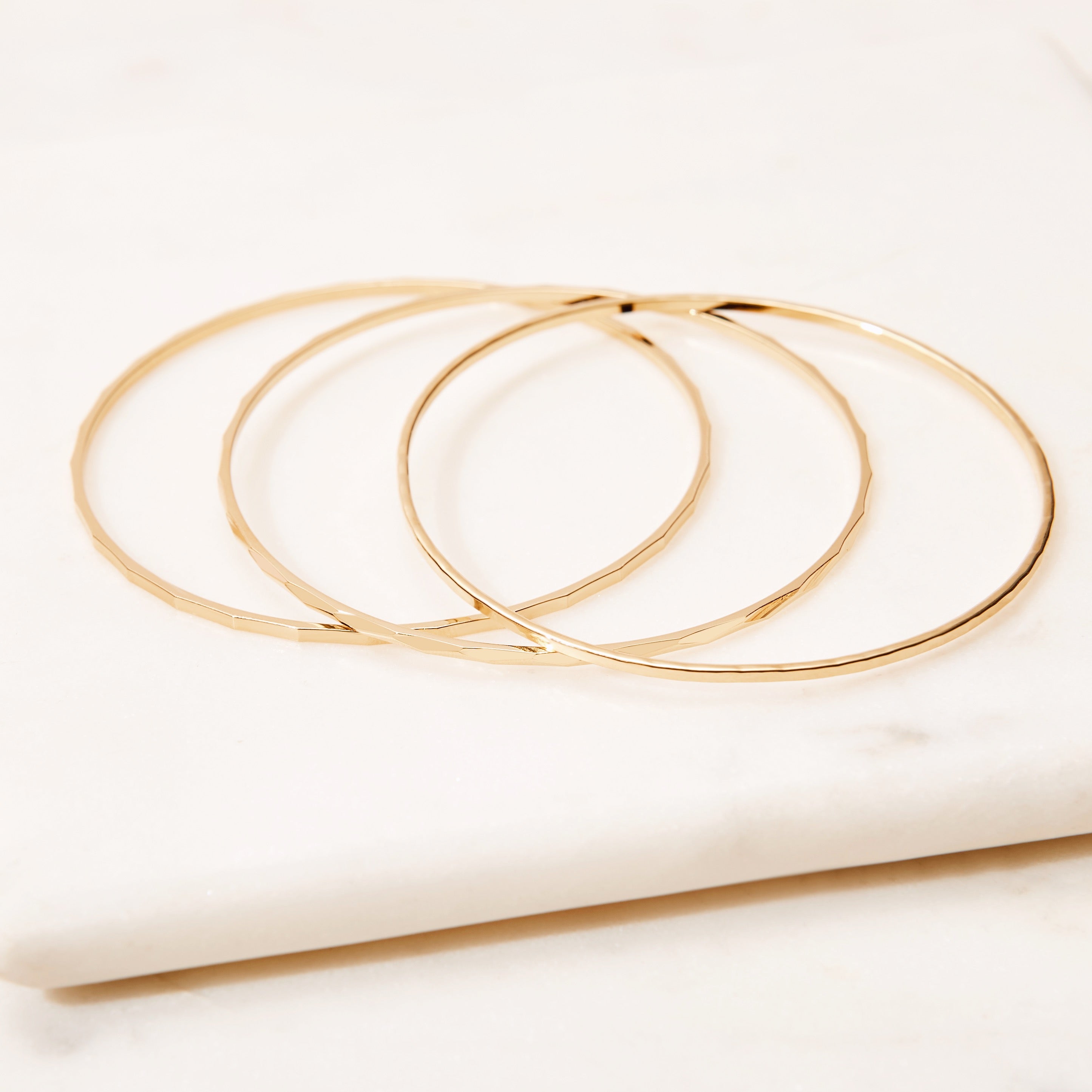 Gold Thin Bangle Bracelet