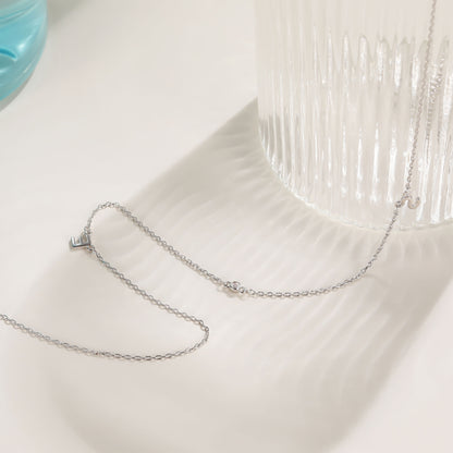 white gold birthstone necklace, birthstone necklace for mom, solid gold necklace, 10K gold necklace, gold initial necklace, 2 initial necklace
