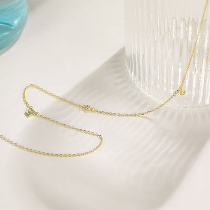  initial necklaces with birthstone, 2 letter necklace, personalized initial necklace, gold letter necklace, gold layering necklace