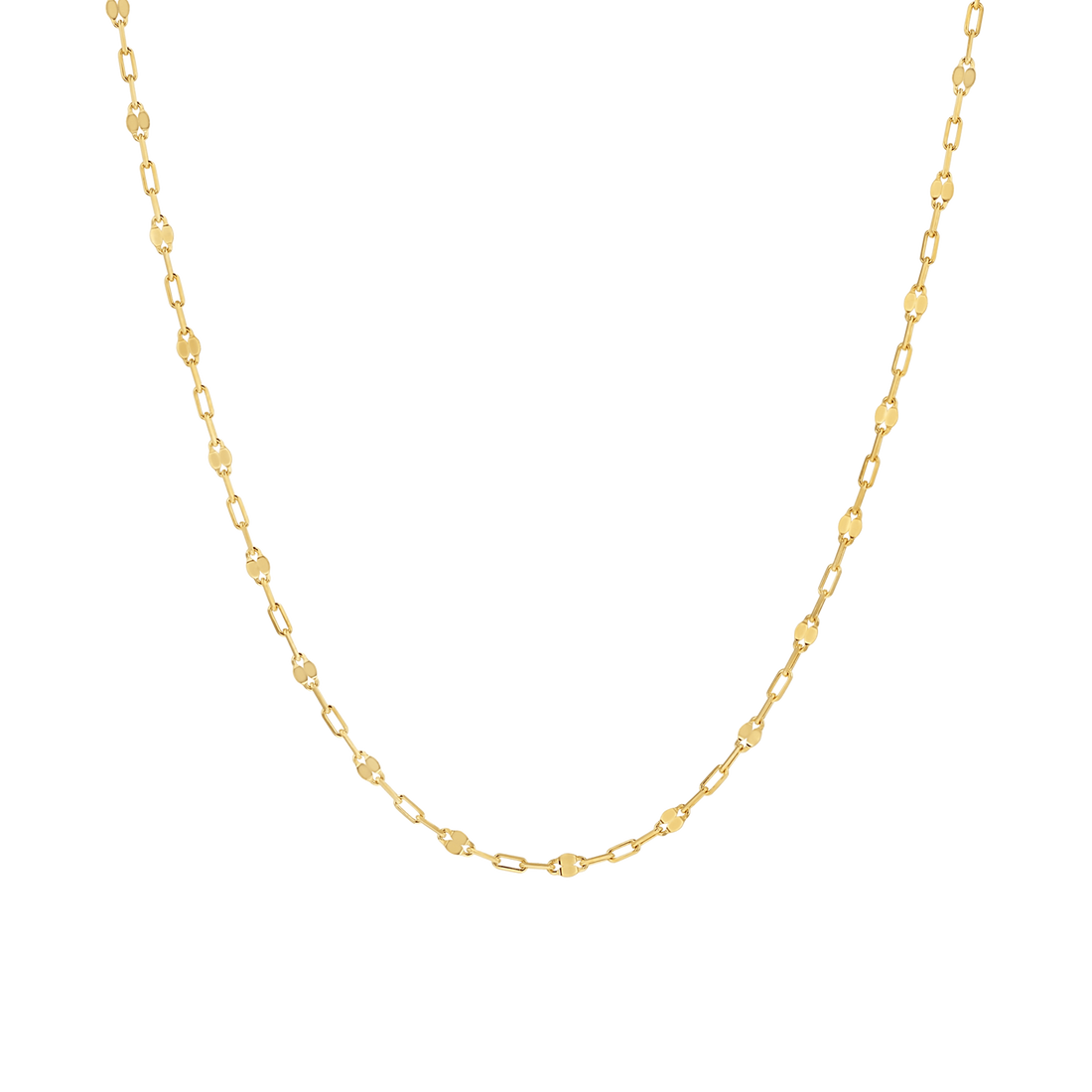 Gold Mirror Chain Necklace