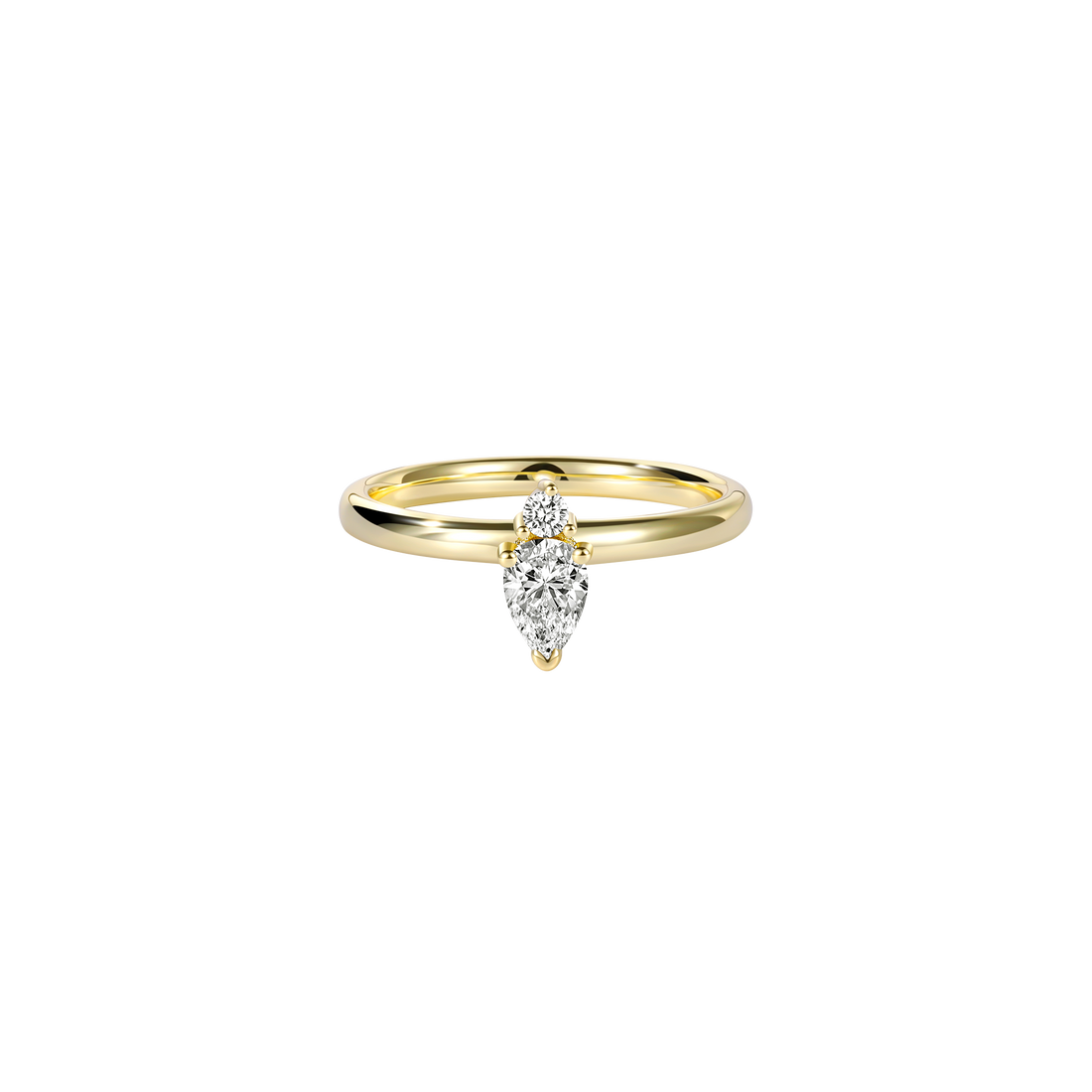 Pear Shaped Gemstone Combination Ring