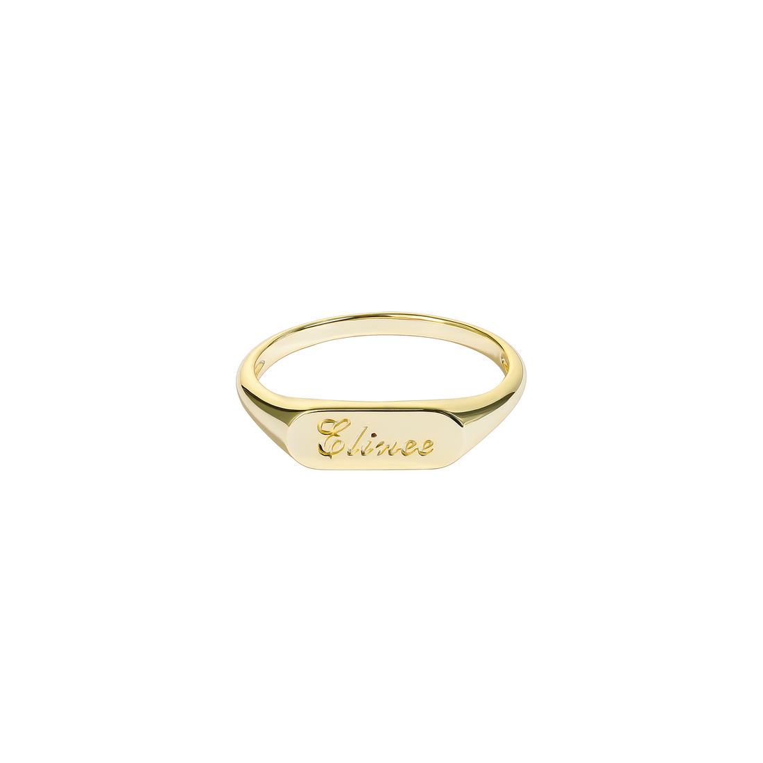 Engraved Oval Signet Ring