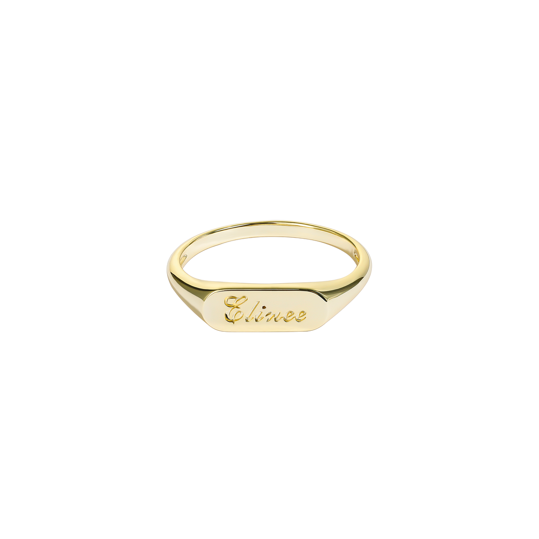 Anello con sigillo ovale inciso