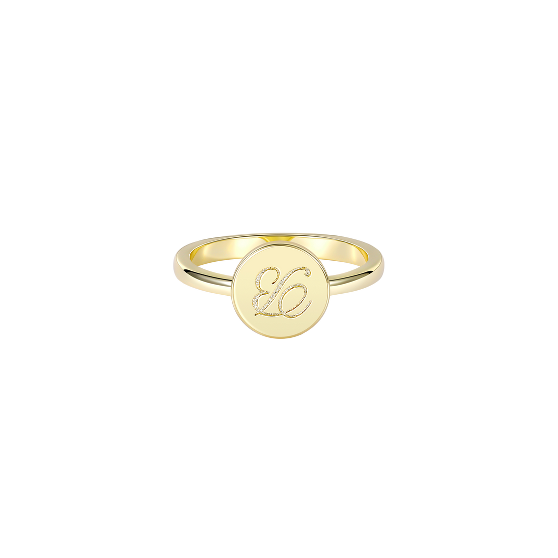 Anello semplice a forma di moneta personalizzato