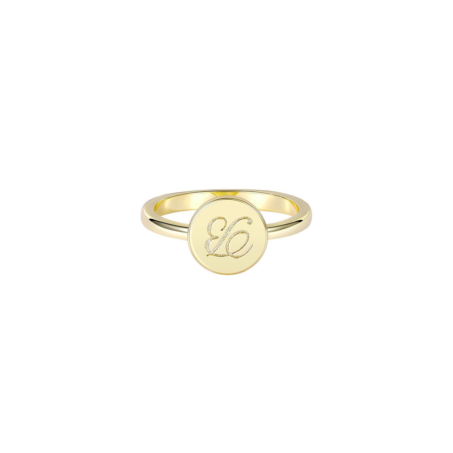 Anello semplice a forma di moneta personalizzato