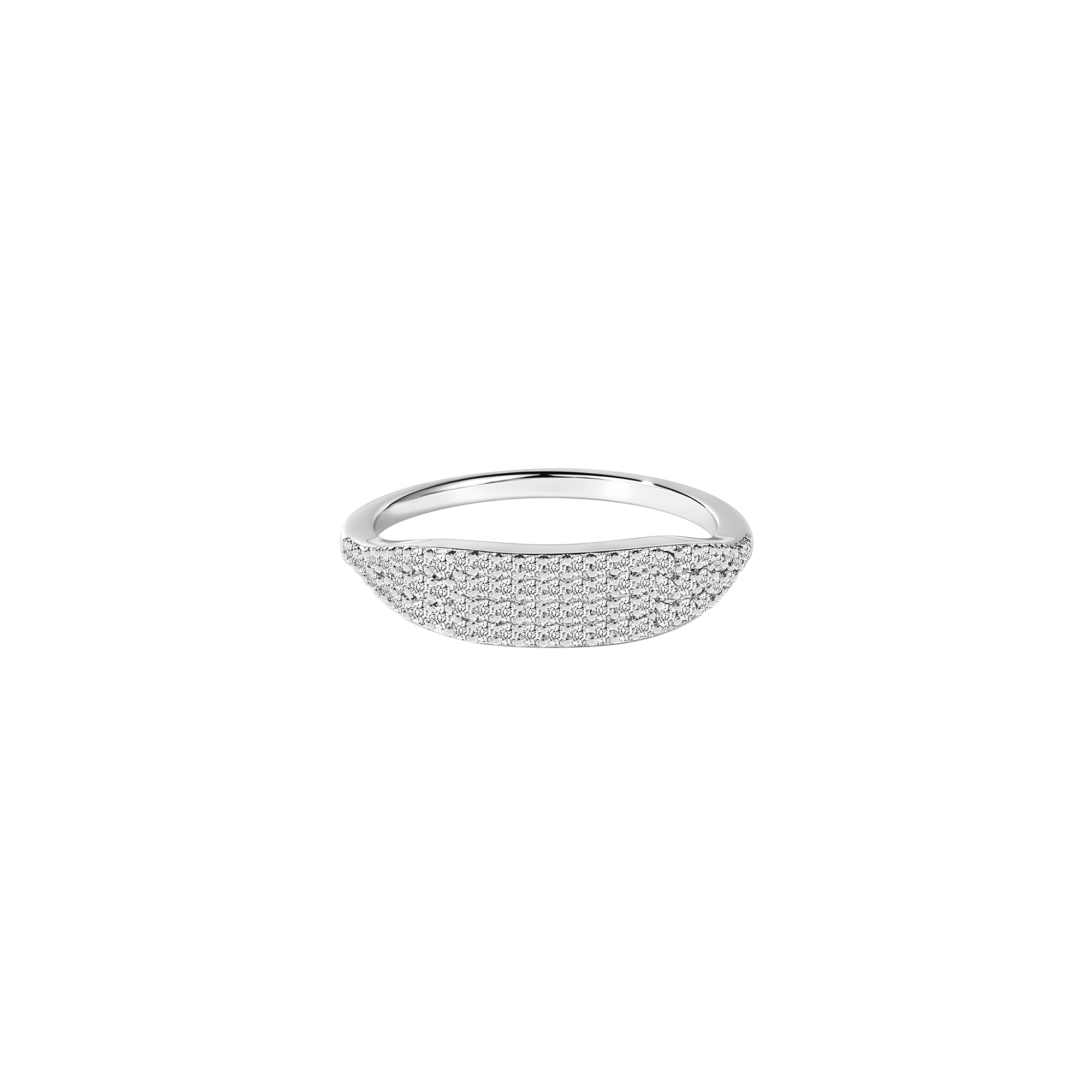 Anello micro scintillante sottile in oro massiccio