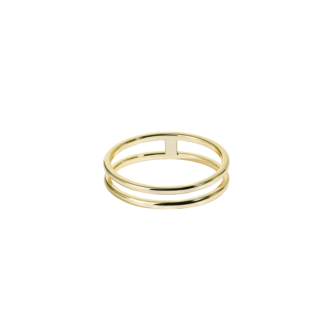 Anello con cornice in linea