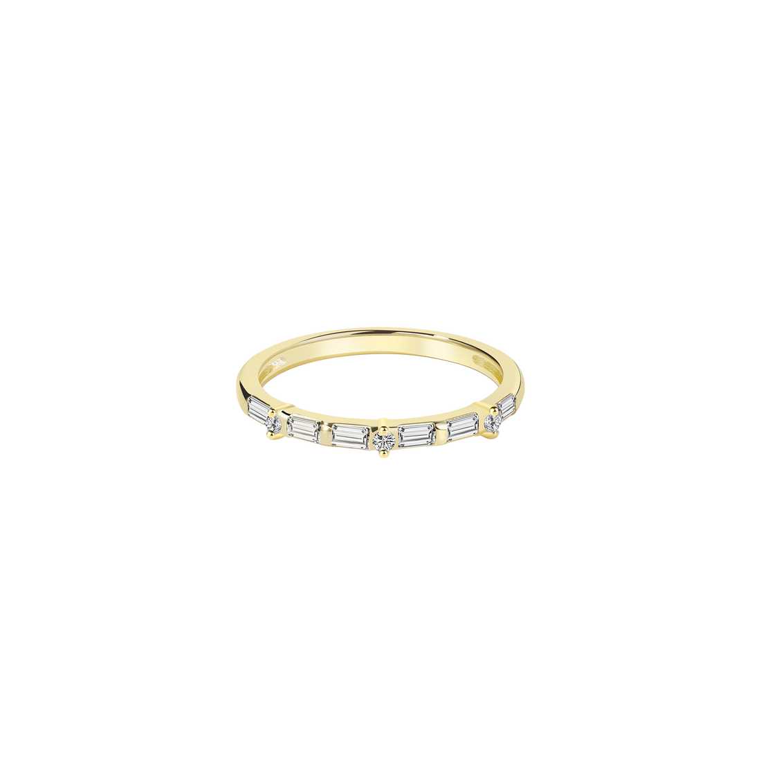 Customizable Rectangular Gemstone Ring