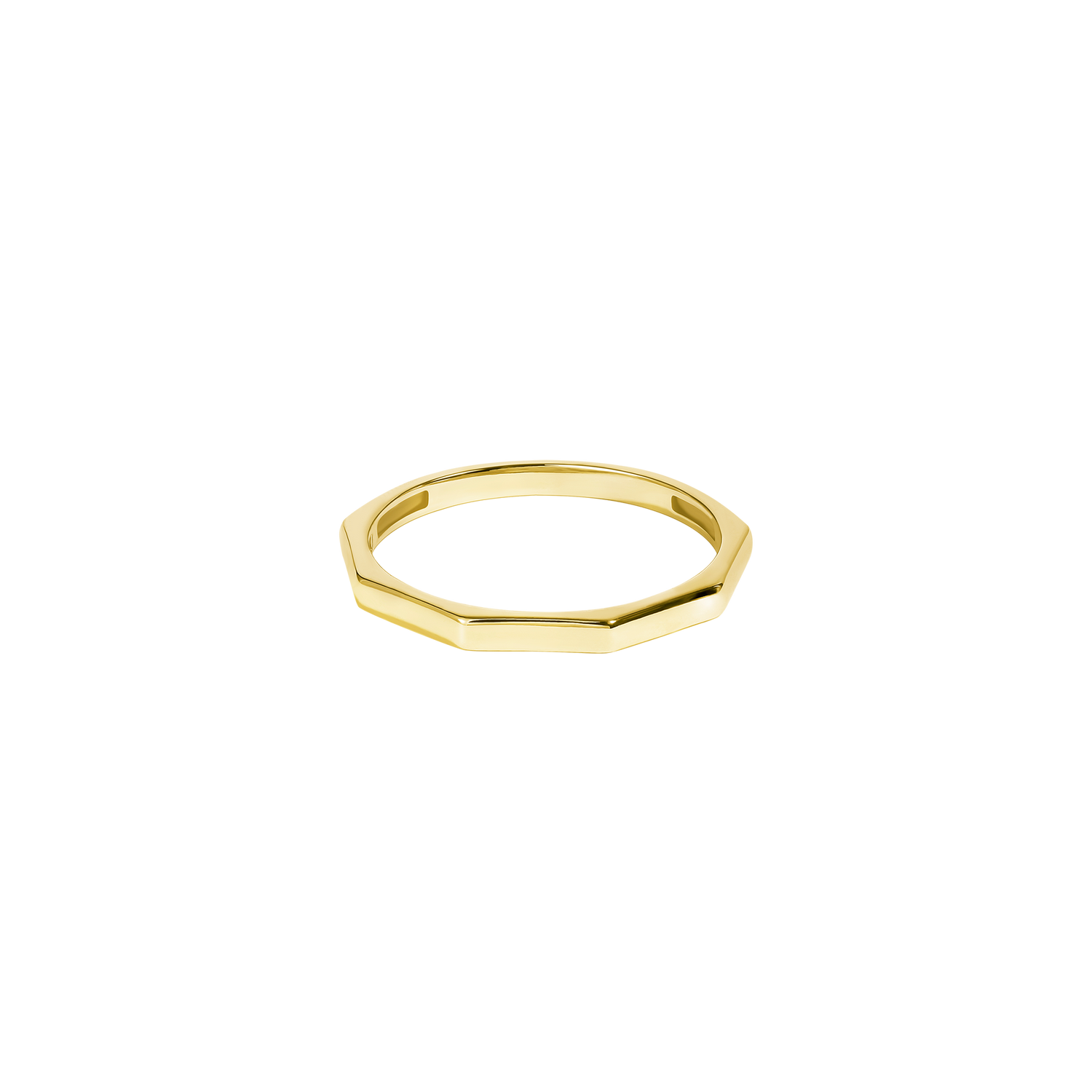 Anello di semplicità geometrica in oro massiccio