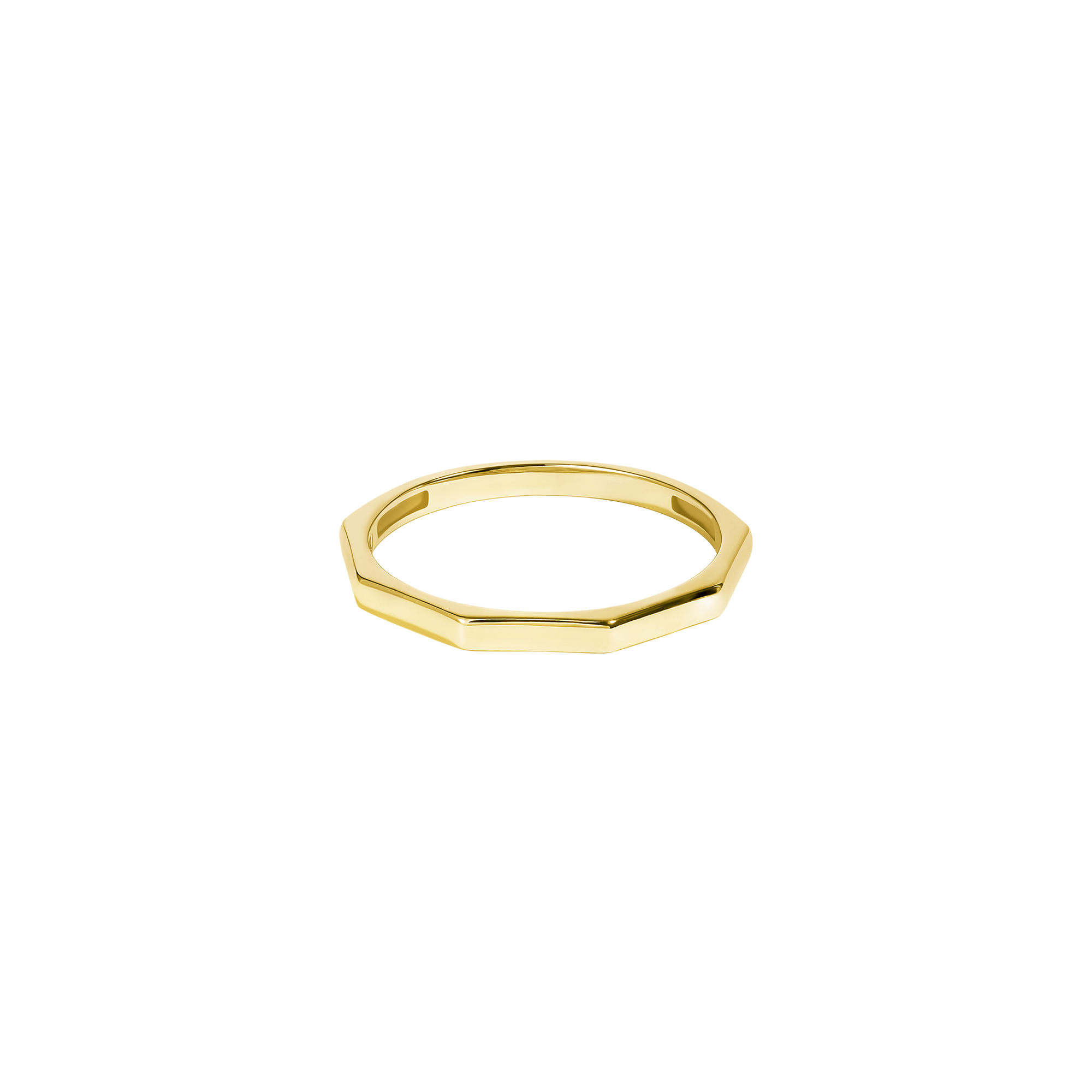 Anello di semplicità geometrica in oro massiccio