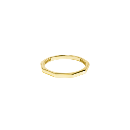 Anello di semplicità geometrica in oro massiccio